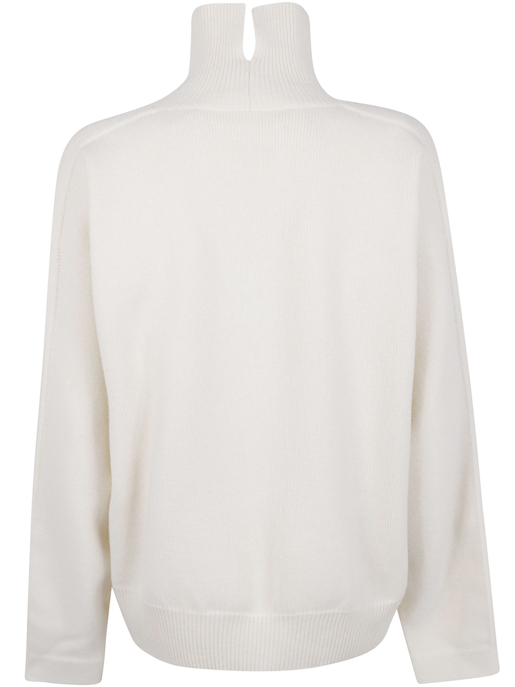 Jil Sander HIGH NECK LONG SLEEVES "PADDED DETAILS" JUMPER Size S / US 4 / IT 40 - 2 Thumbnail