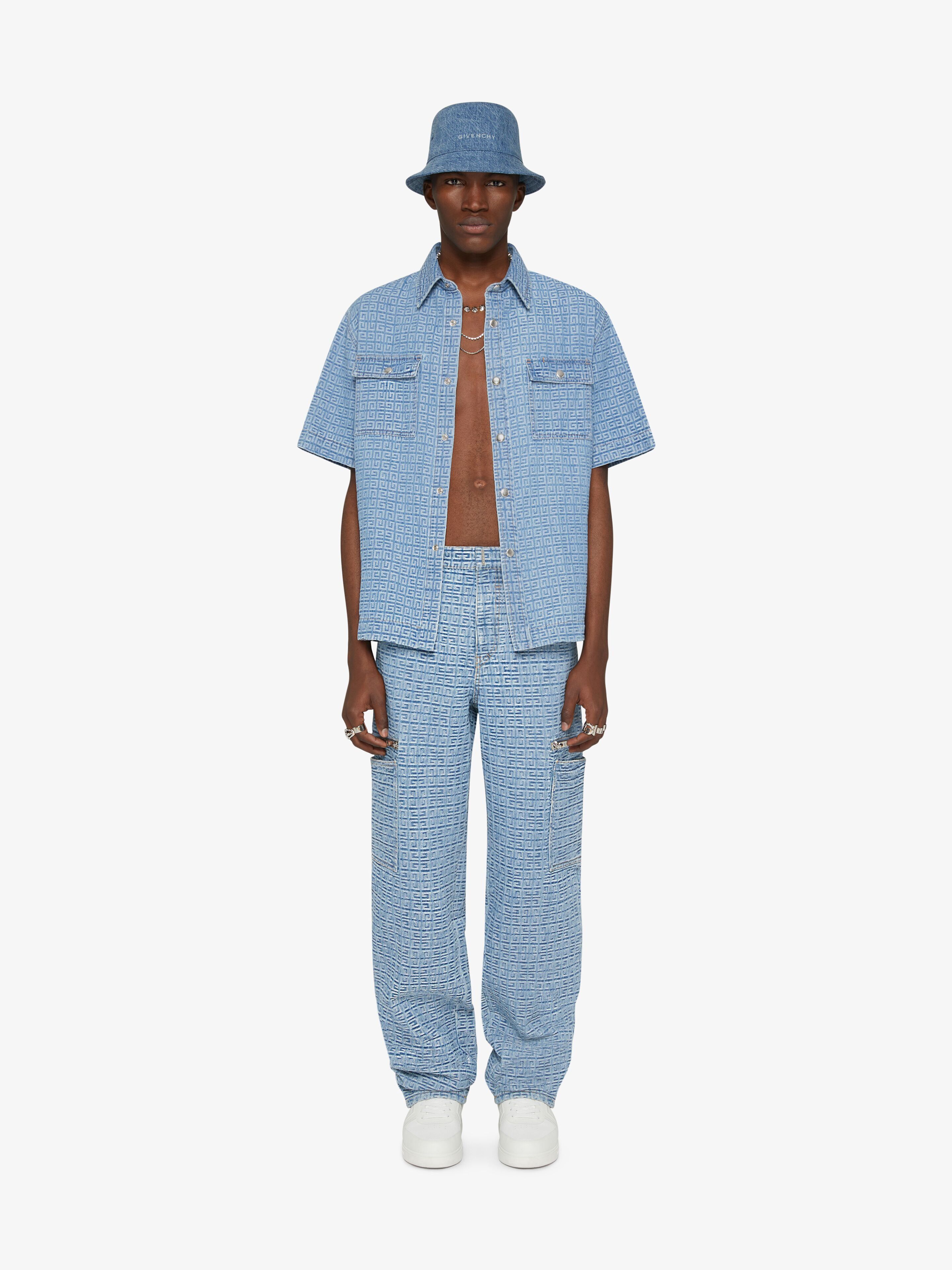 Givenchy BOXY FIT SHIRT IN 4G DENIM Size US L / EU 52-54 / 3 - 2 Thumbnail