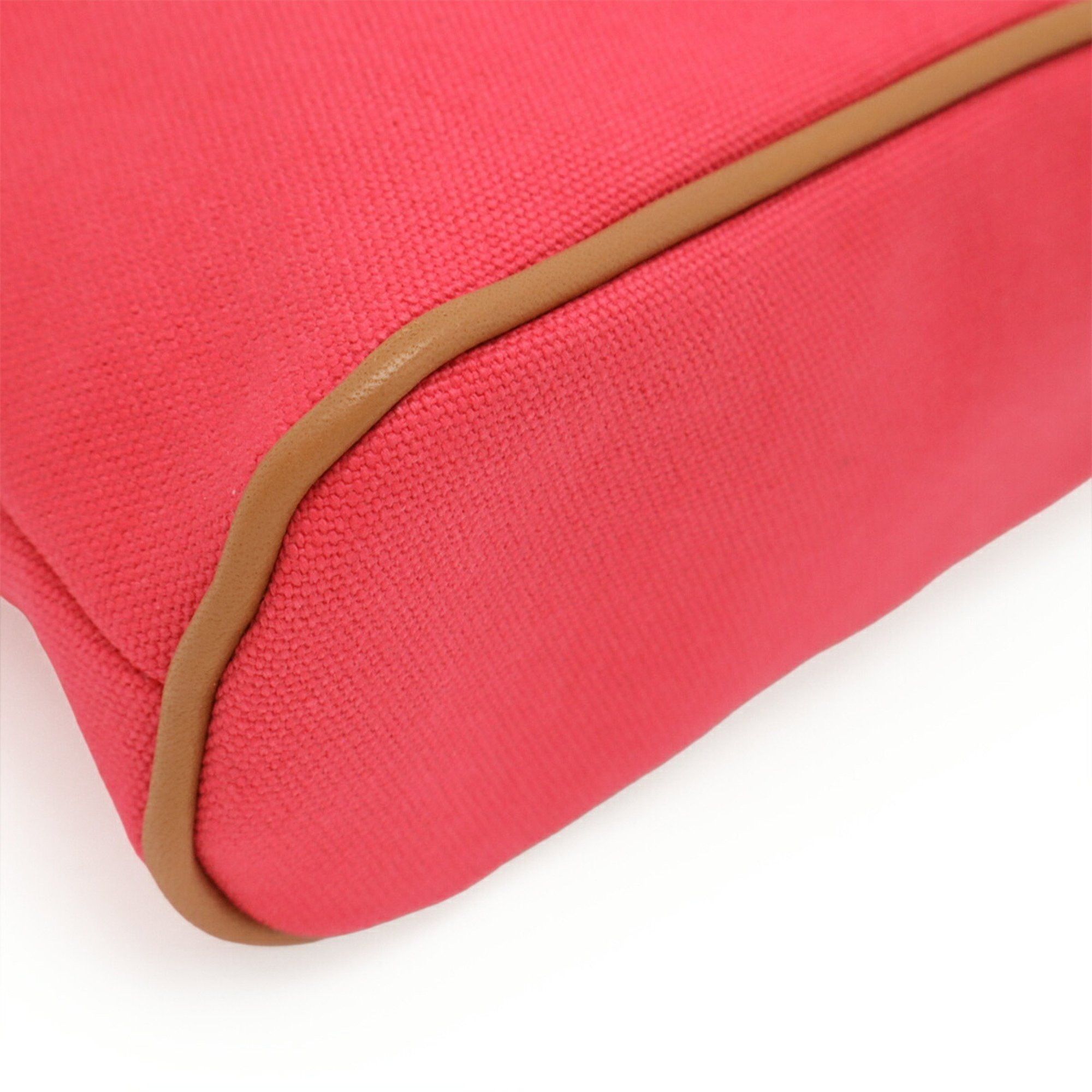 Hermes HERMES Bolide Pouch 20 Multi-Pouch Canvas Leather Fuchsia Pink Size ONE SIZE - 4 Thumbnail
