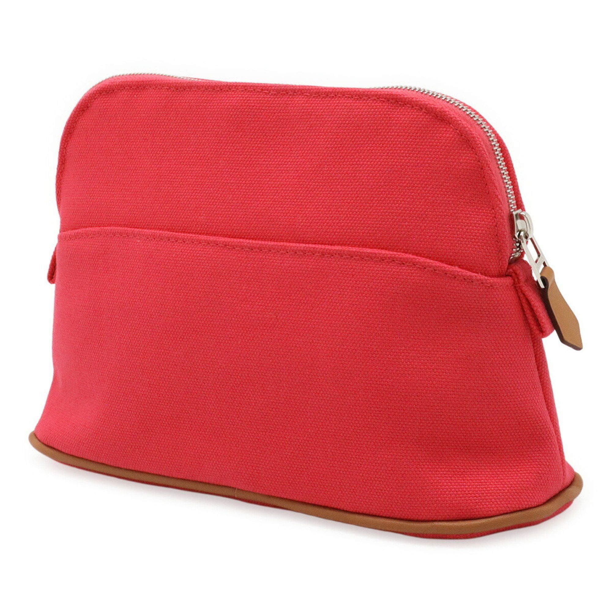 Hermes HERMES Bolide Pouch 20 Multi-Pouch Canvas Leather Fuchsia Pink Size ONE SIZE - 3 Thumbnail