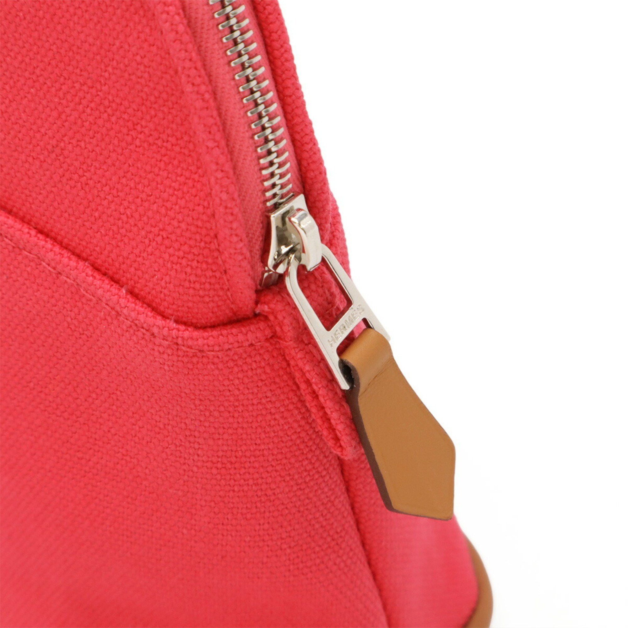 Hermes HERMES Bolide Pouch 20 Multi-Pouch Canvas Leather Fuchsia Pink Size ONE SIZE - 5 Thumbnail