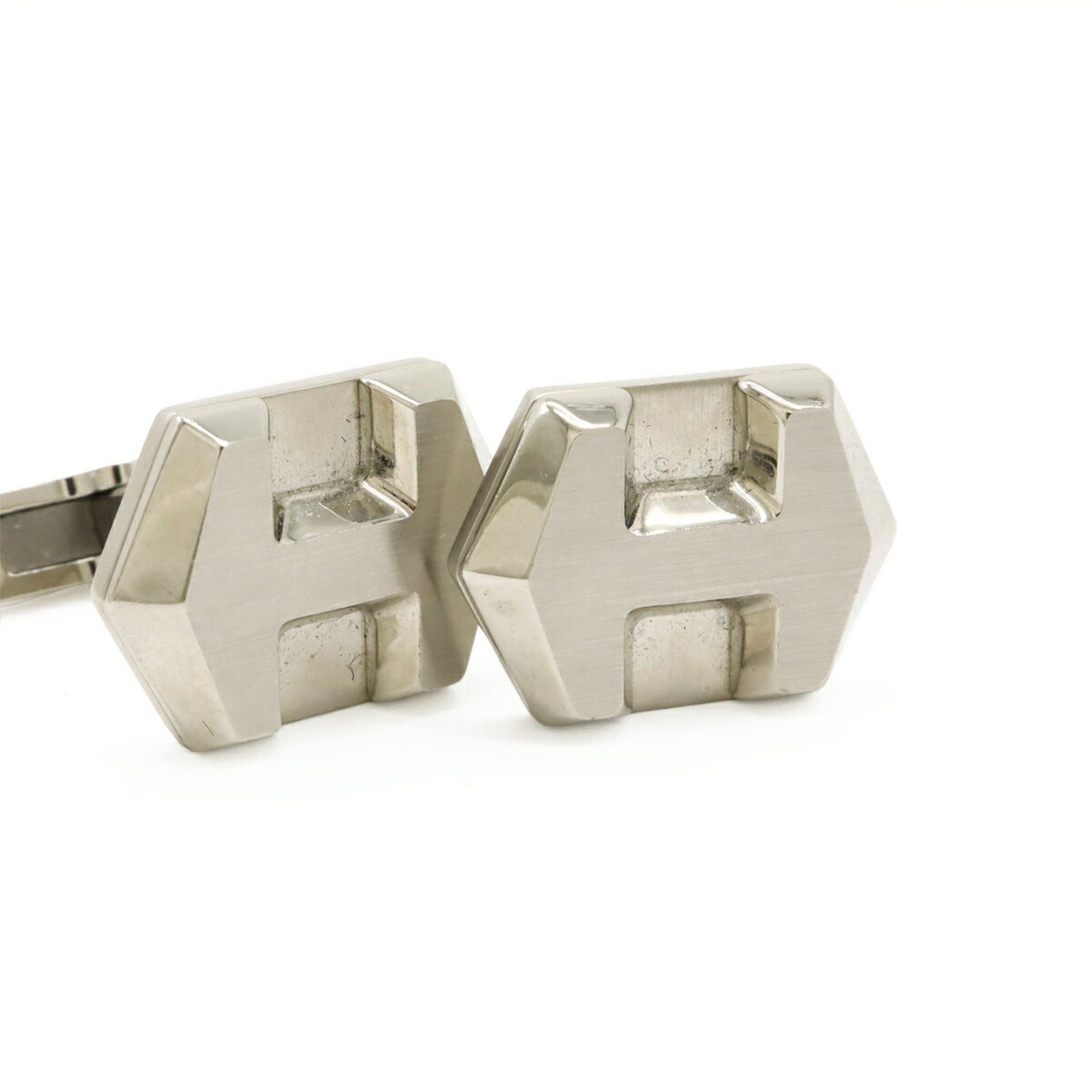 Hermes HERMES Super H Cufflinks, Metal, Silver Size ONE SIZE - 5 Thumbnail
