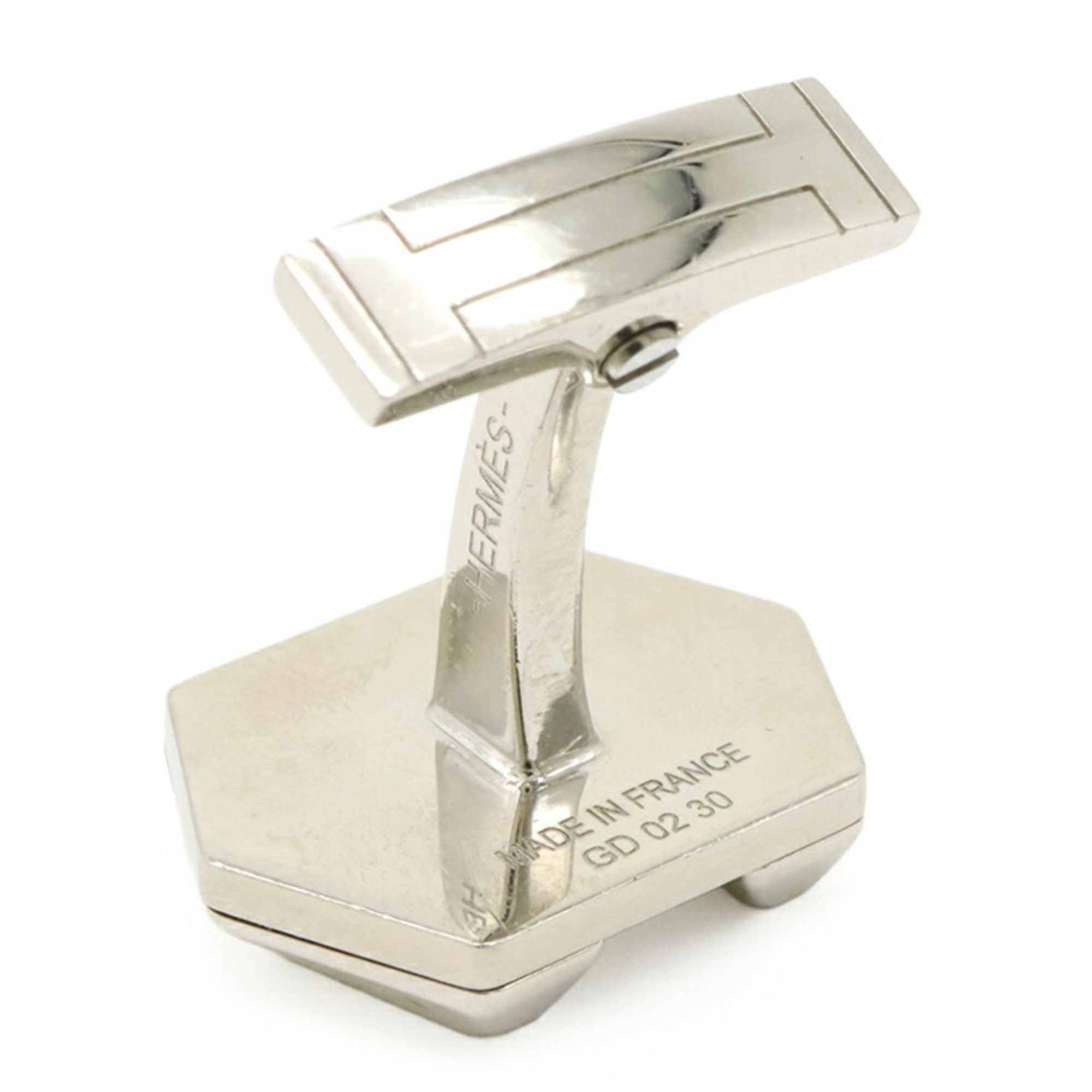 Hermes HERMES Super H Cufflinks, Metal, Silver Size ONE SIZE - 6 Thumbnail