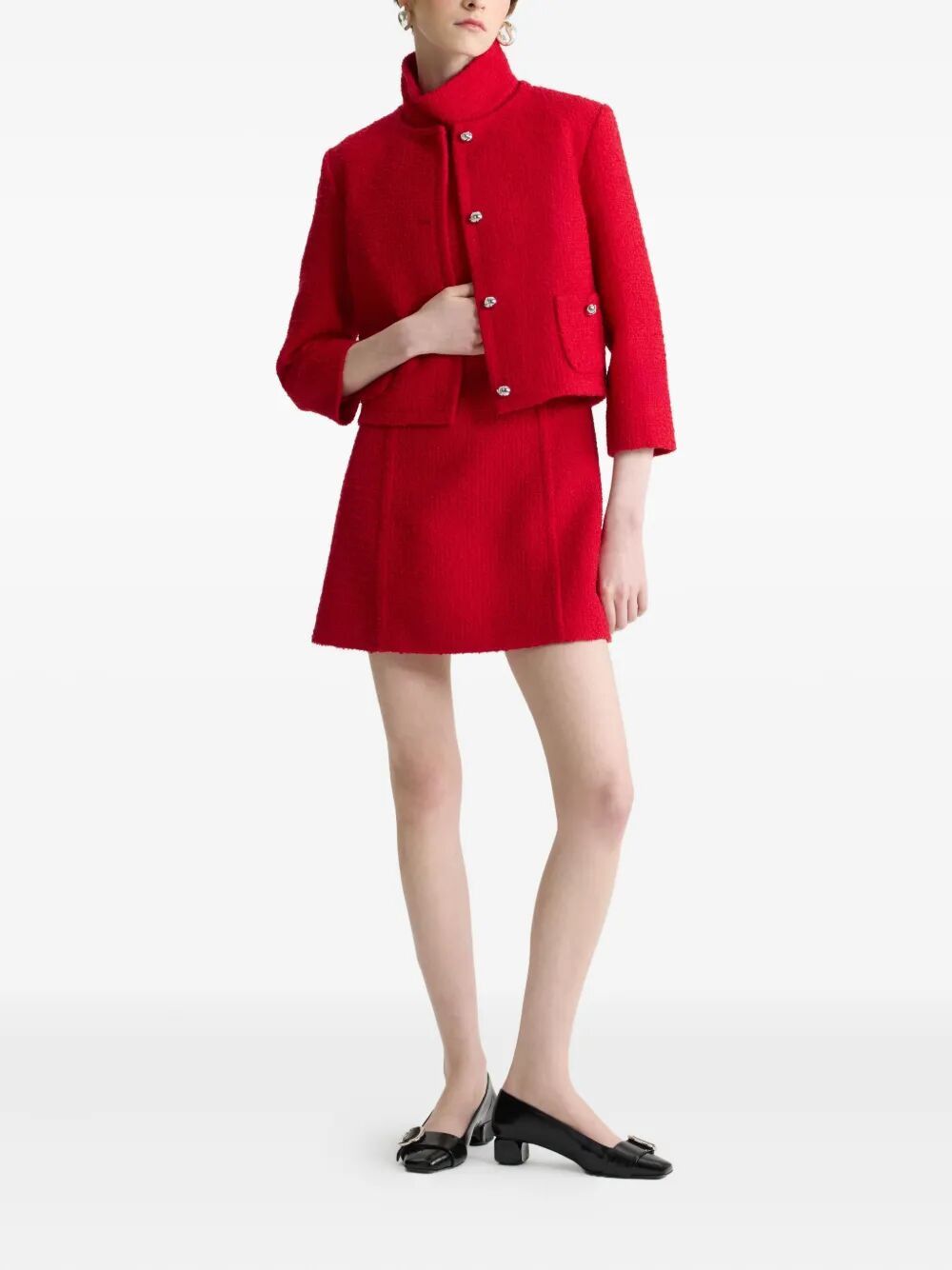Patou NO COLLAR BOX JACKET Size M / US 6-8 / IT 42-44 - 4 Thumbnail