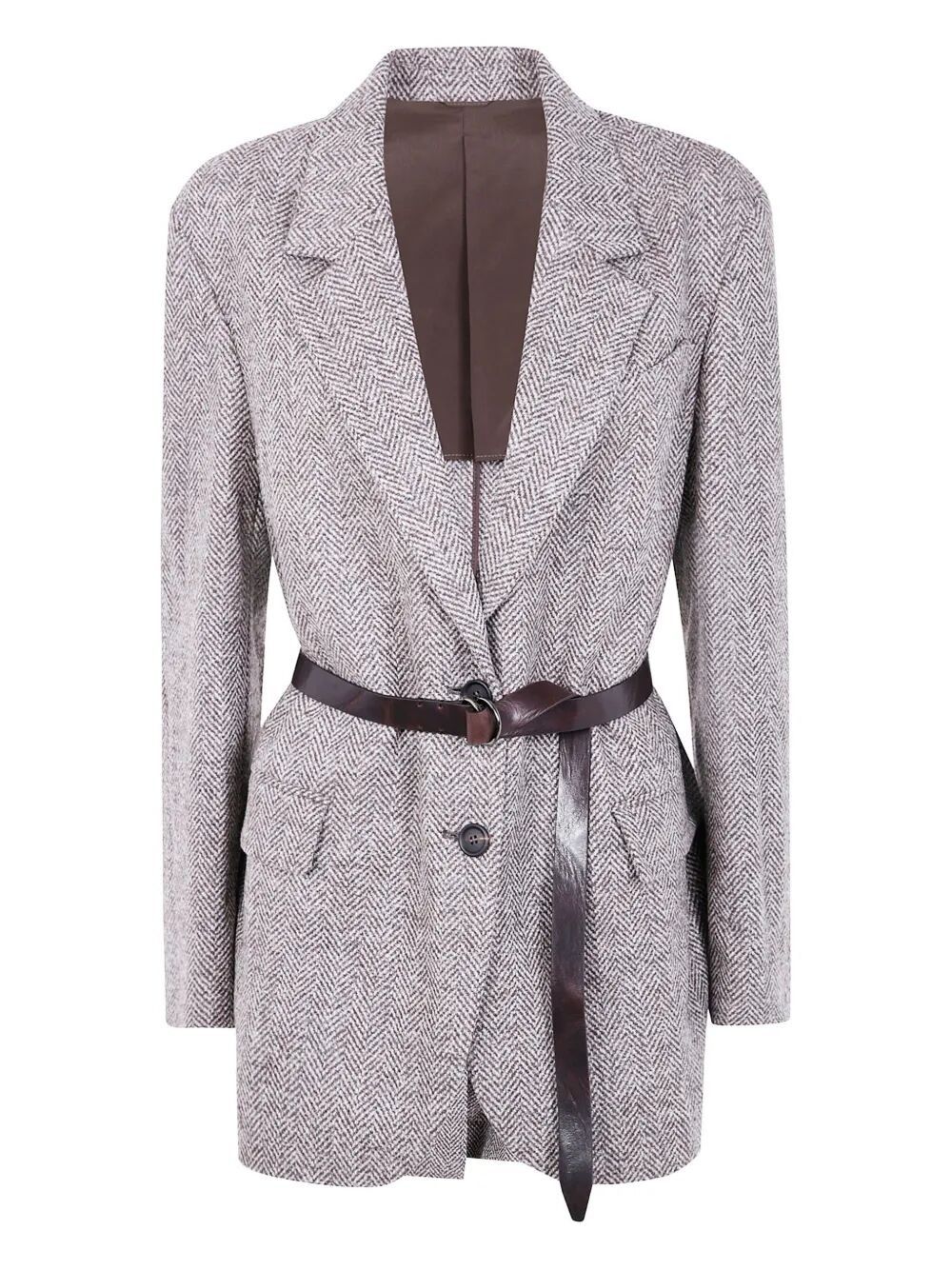 Brunello Cucinelli BELTED SINGLE BREASTED JACKET Size L / US 10 / IT 46 - 4 Thumbnail