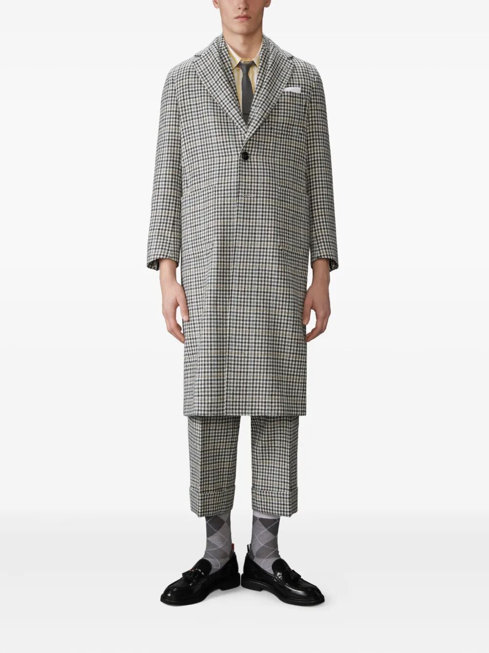 Thom Browne UNCONSTRUCTED ELONGATED COAT CHECK HUNTING TWEED Size US M / EU 48-50 / 2 - 6 Thumbnail