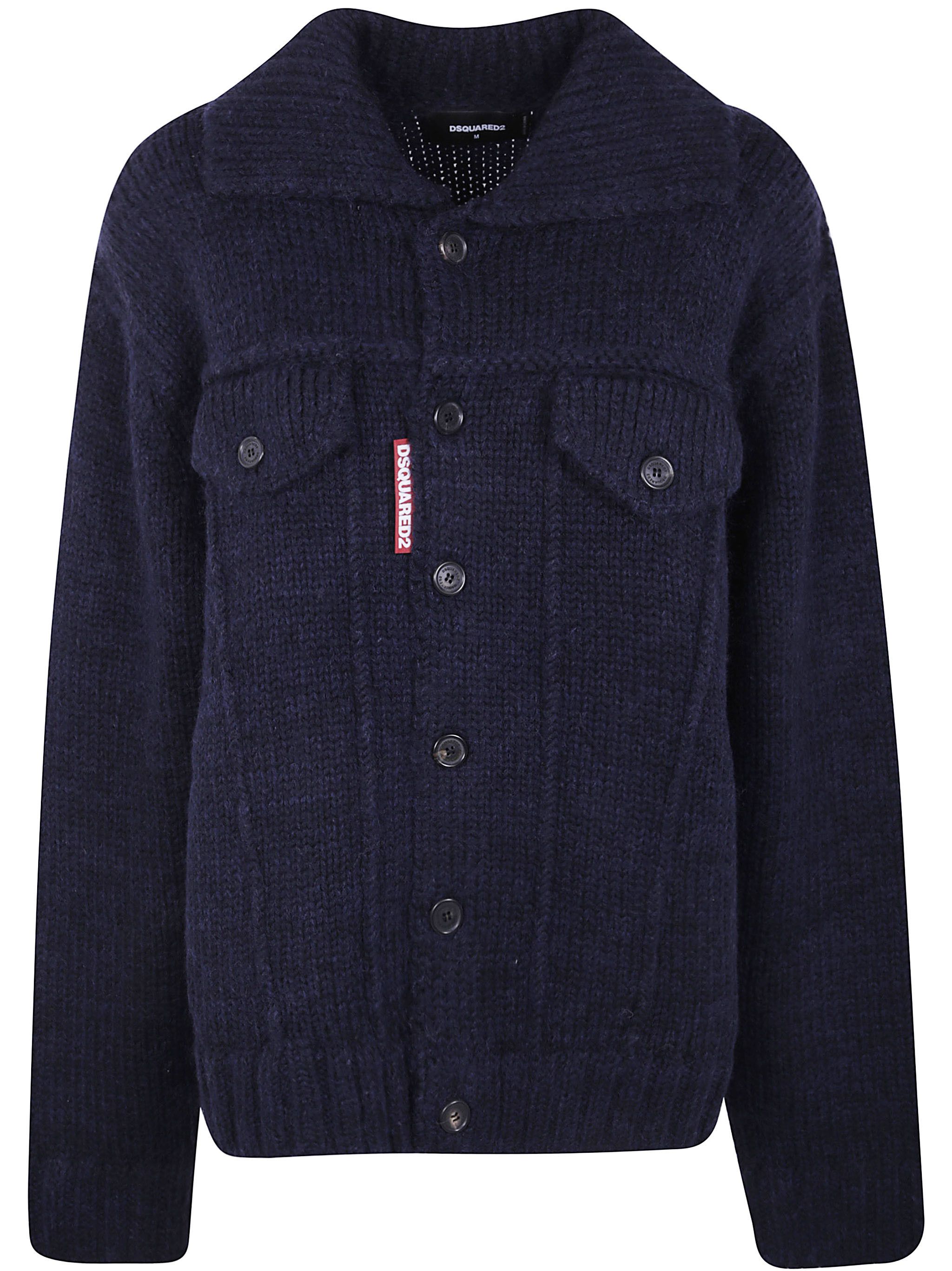 Dsquared2 KNIT JEAN JACKET Size US XL / EU 56 / 4 - 6 Thumbnail