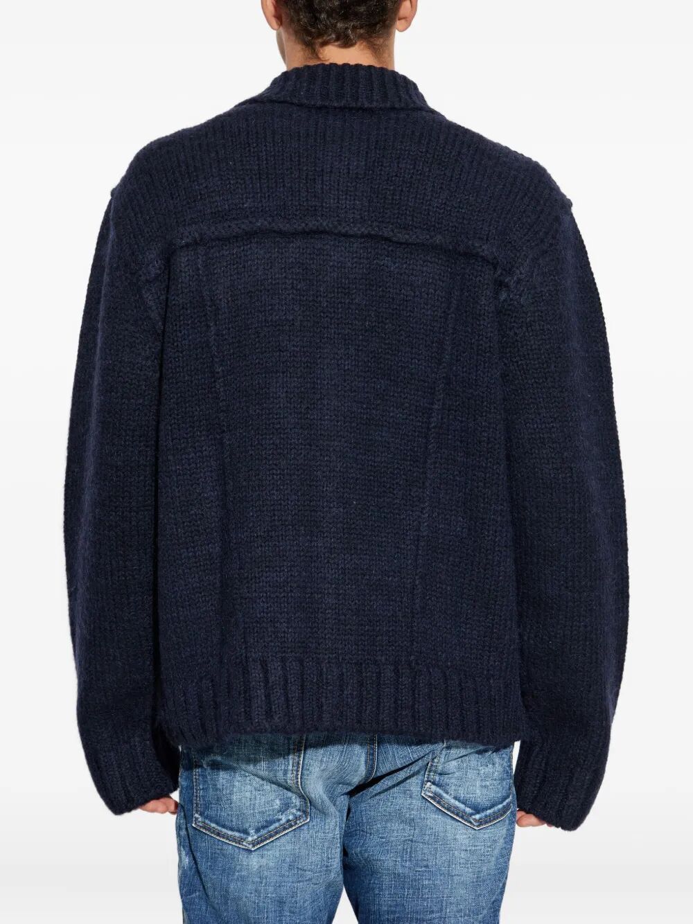 Dsquared2 KNIT JEAN JACKET Size US XL / EU 56 / 4 - 5 Thumbnail