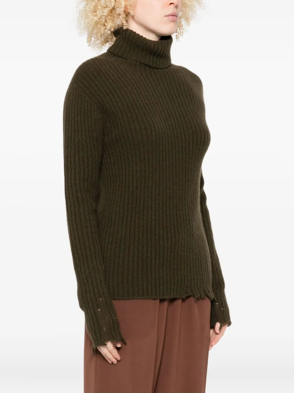 Uma Wang "PLAIN WS" HIGH NECK RIB TOP Size M / US 6-8 / IT 42-44 - 6 Thumbnail