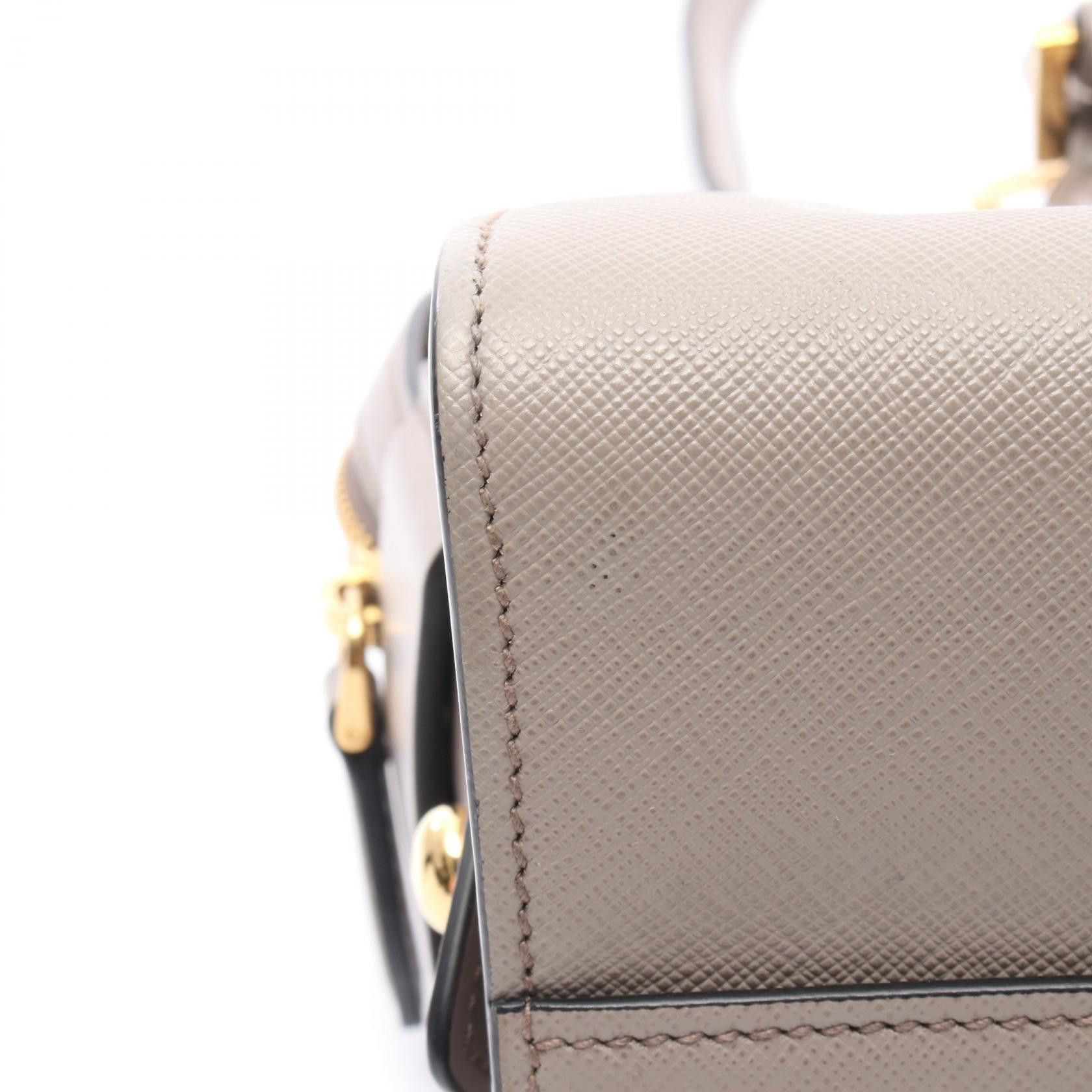 Prada Prada Prada SAFFIANO + SOFT C Saffiano Leather Handbag Leather Handbag 1BA164 Size ONE SIZE - 7 Thumbnail