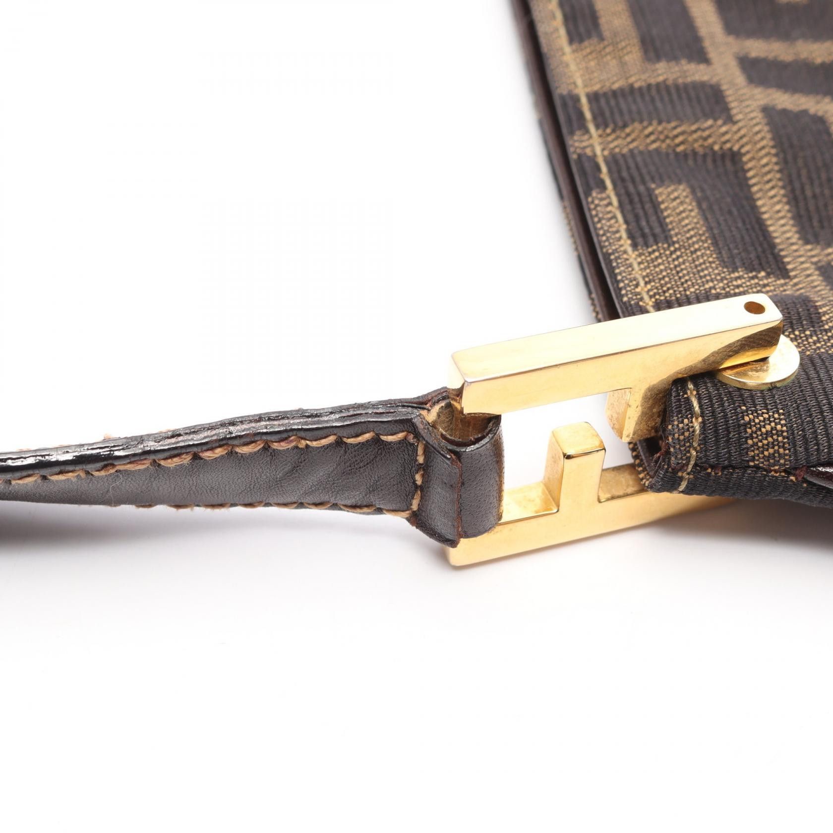 Fendi Fendi Fendi Zucca Canvas Leather Shoulder Bag Canvas Shoulder Bag Size ONE SIZE - 9 Thumbnail