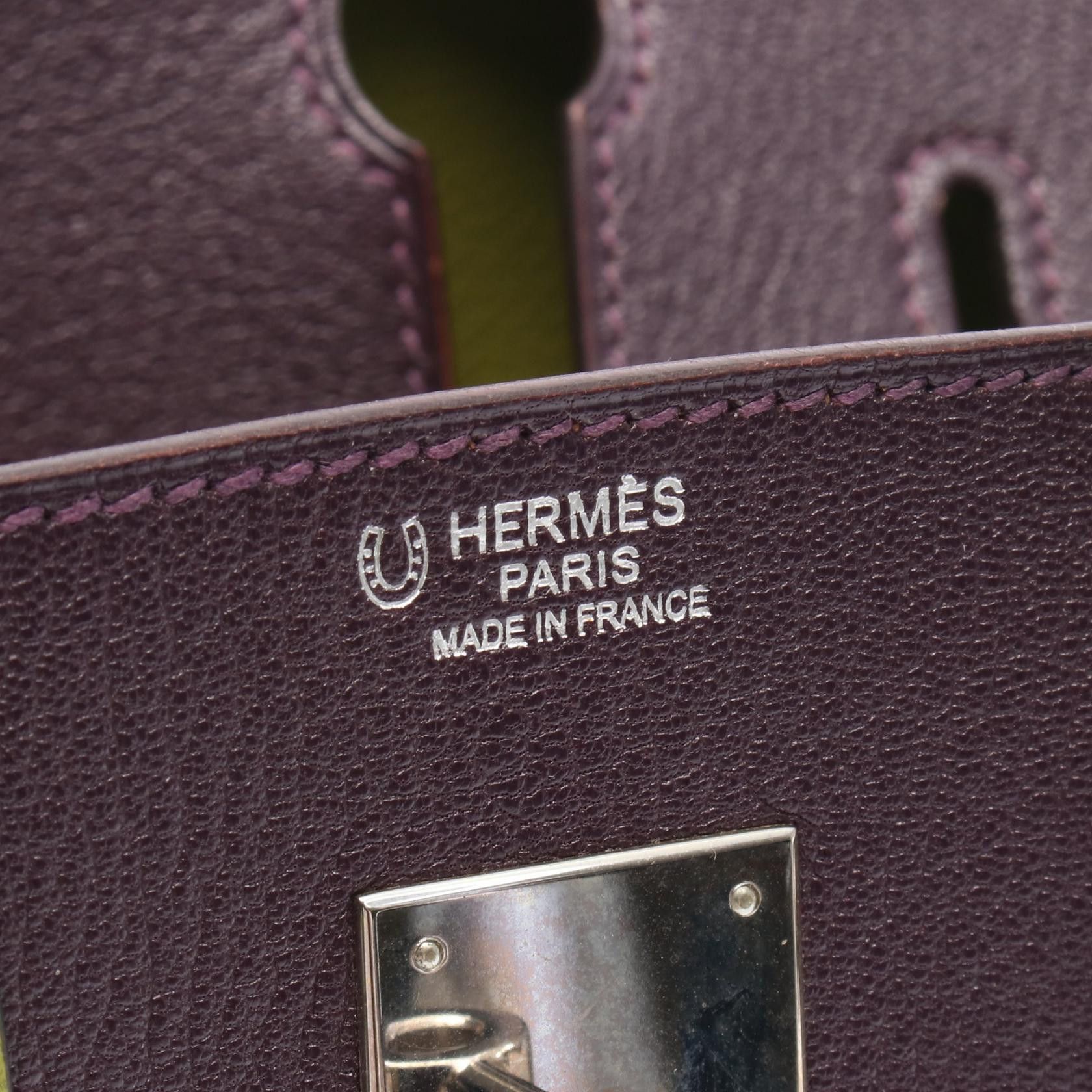 Hermes Hermes Hermes Birkin 30 Chevre Handbag Leather Handbag Stamp M (2009) Size ONE SIZE - 4 Thumbnail