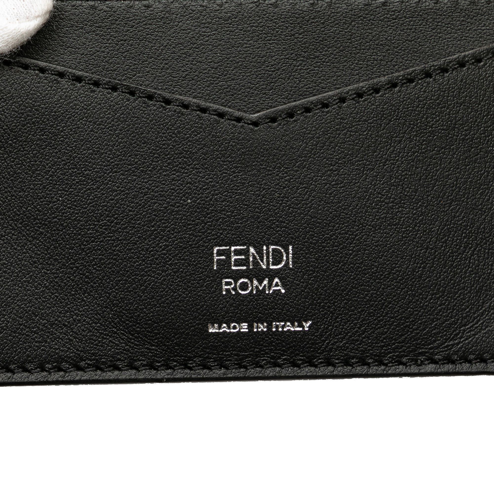 Fendi Fendi Zucca Coated Canvas and Leather Card Holder Size ONE SIZE - 6 Thumbnail