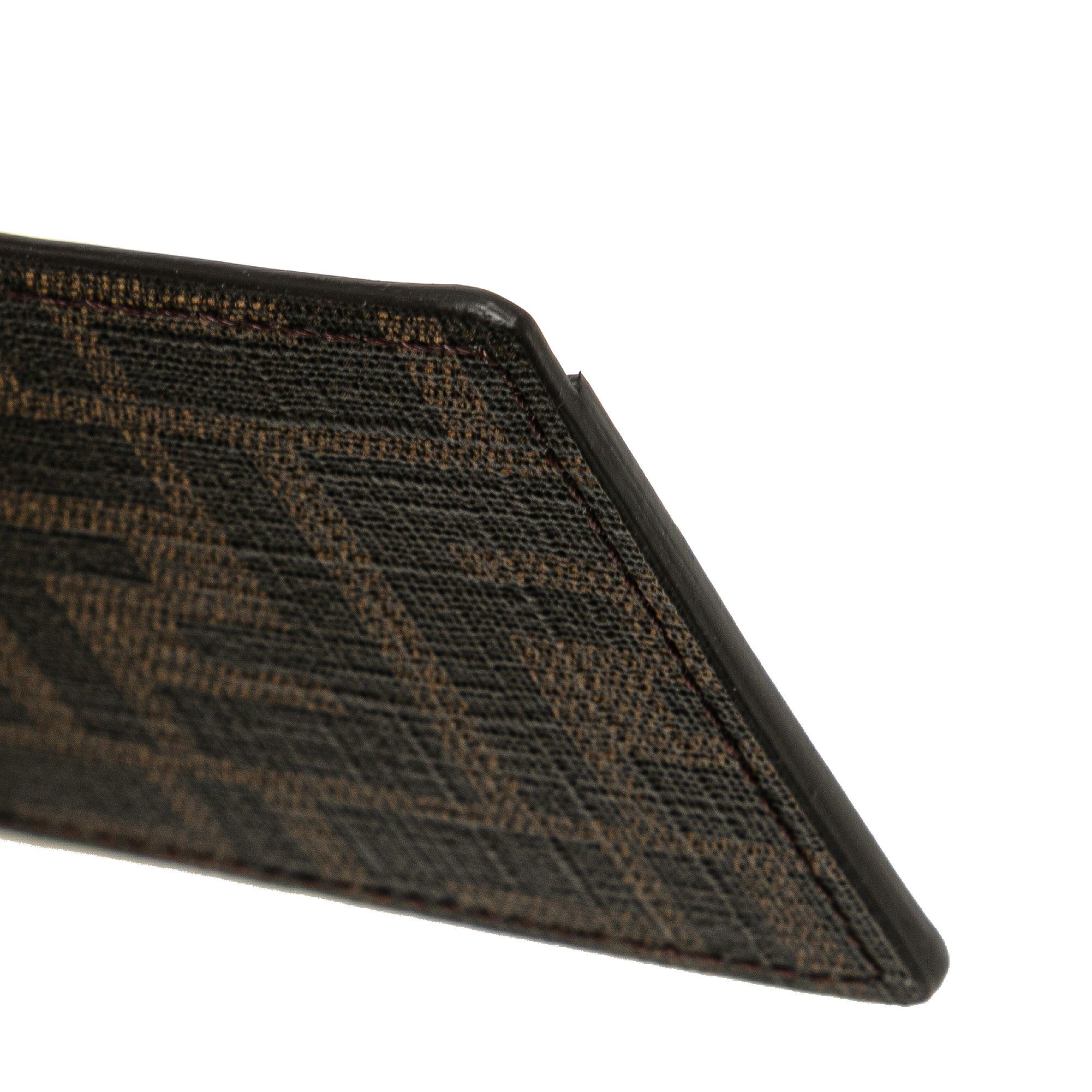 Fendi Fendi Zucca Coated Canvas and Leather Card Holder Size ONE SIZE - 10 Thumbnail