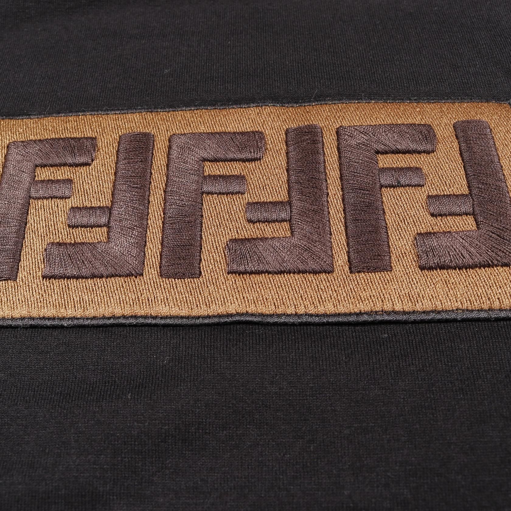 Fendi Fendi Fendi FF Logo Patch Cotton Top Cotton Tops FY0894 Size ONE SIZE - 7 Thumbnail