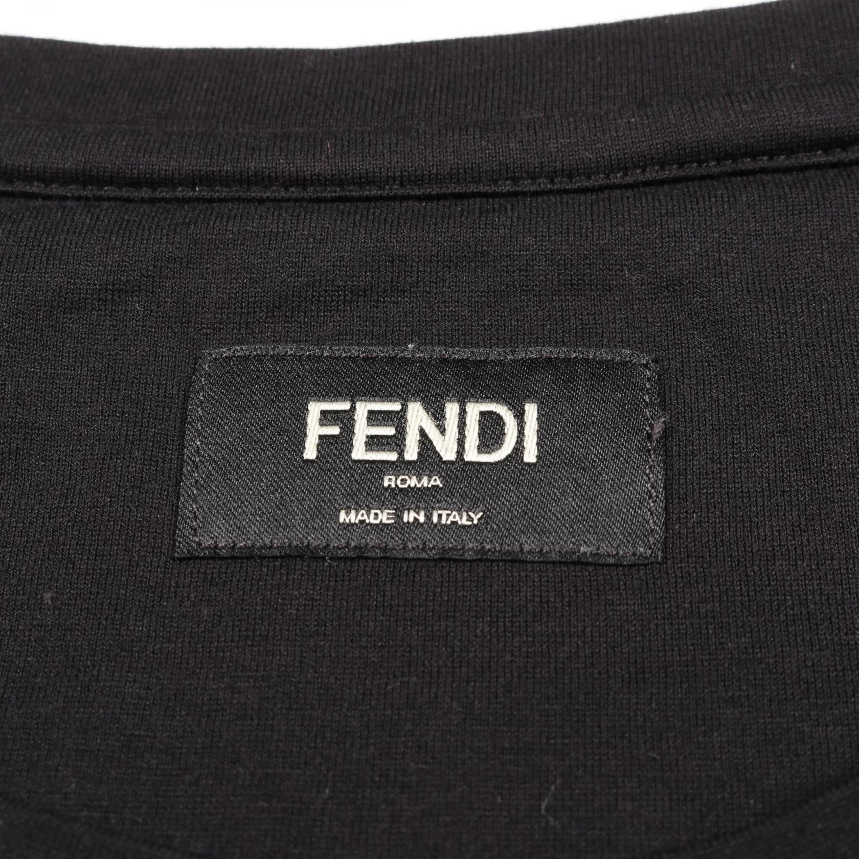 Fendi Fendi Fendi FF Logo Patch Cotton Top Cotton Tops FY0894 Size ONE SIZE - 3 Thumbnail