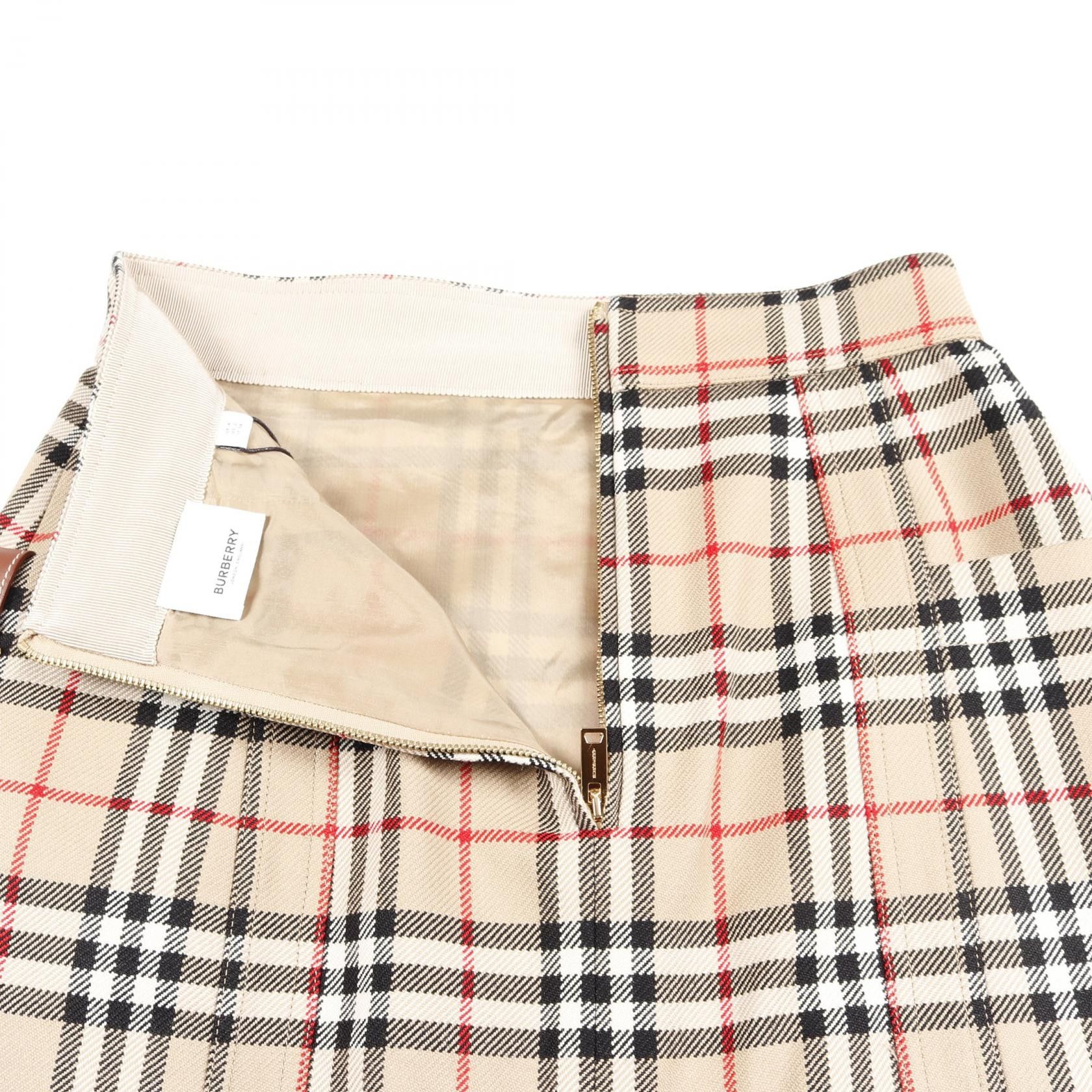 Burberry Burberry Burberry Nova Check Wool Skirt Others Skirts 8018657 Size ONE SIZE - 6 Thumbnail