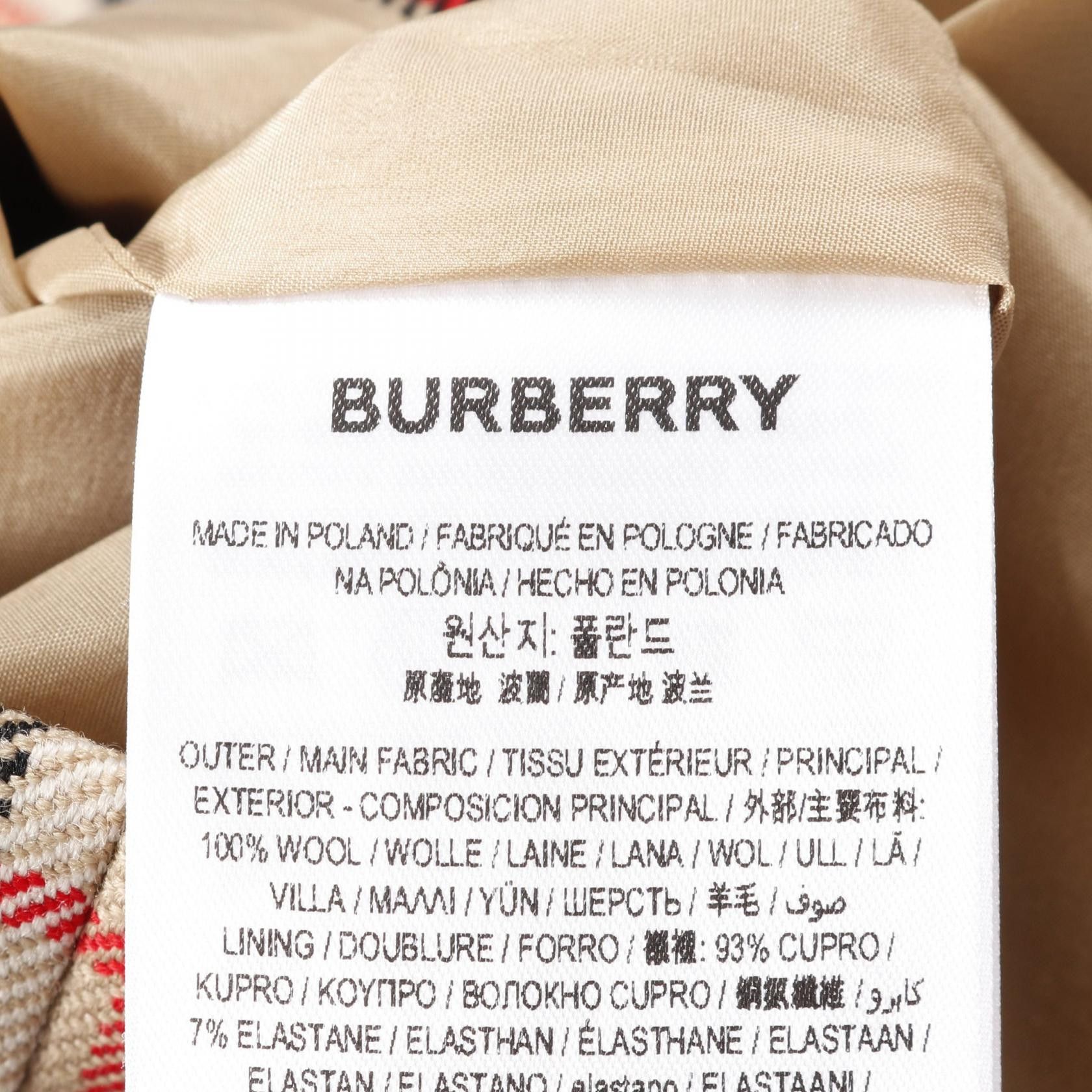 Burberry Burberry Burberry Nova Check Wool Skirt Others Skirts 8018657 Size ONE SIZE - 4 Thumbnail