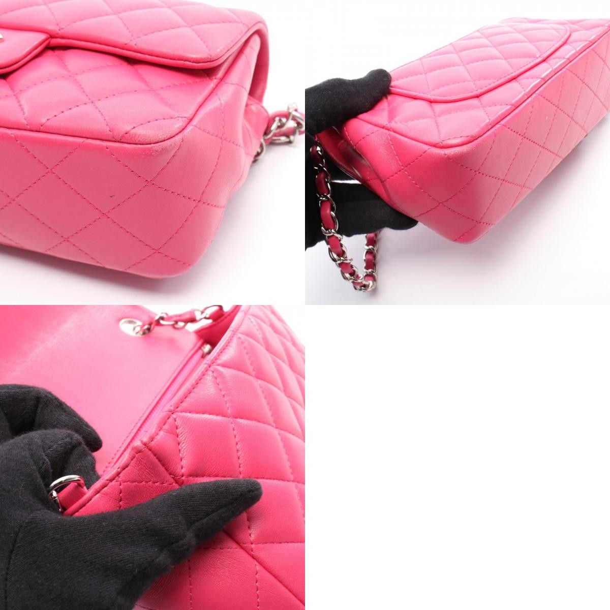 Chanel Chanel Chanel Mini Matelasse 20 Lambskin Shoulder Bag Leather Shoulder Bag A01163 Size ONE SIZE - 10 Thumbnail