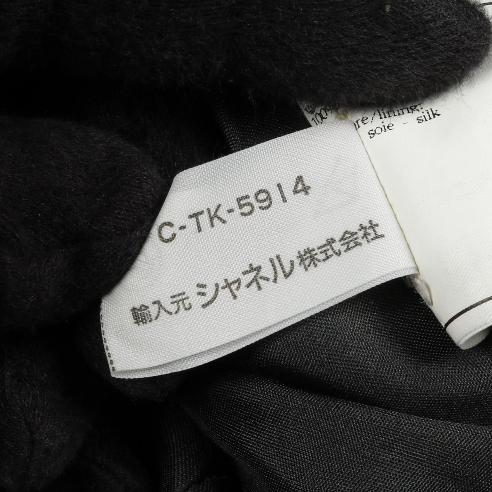 Chanel Chanel Chanel Coco Mark Button Wool Tailored Jacket Leather Outerwear Size ONE SIZE - 4 Thumbnail