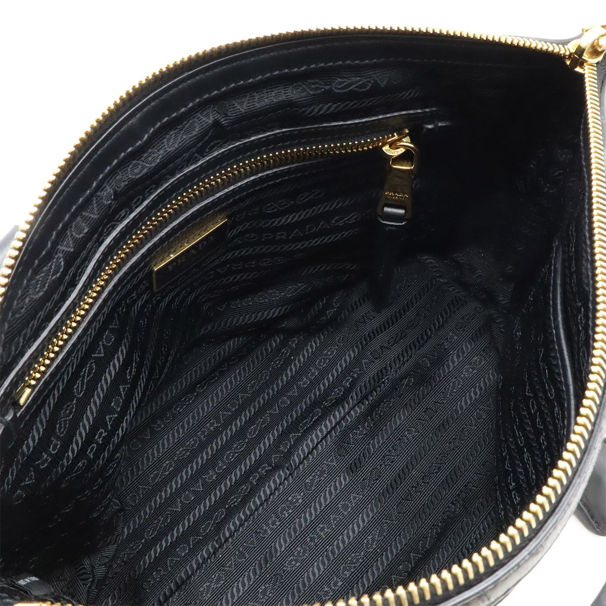 Prada Prada Prada 1BA111 Canvas Leather 2way Handbag Canvas Shoulder Bag 1BA111 Size ONE SIZE - 6 Thumbnail