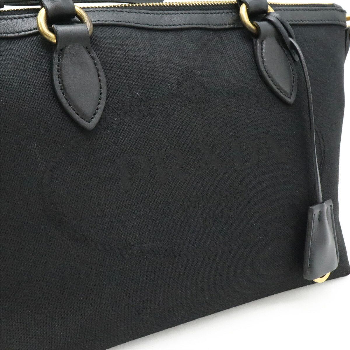 Prada Prada Prada 1BA111 Canvas Leather 2way Handbag Canvas Shoulder Bag 1BA111 Size ONE SIZE - 8 Thumbnail