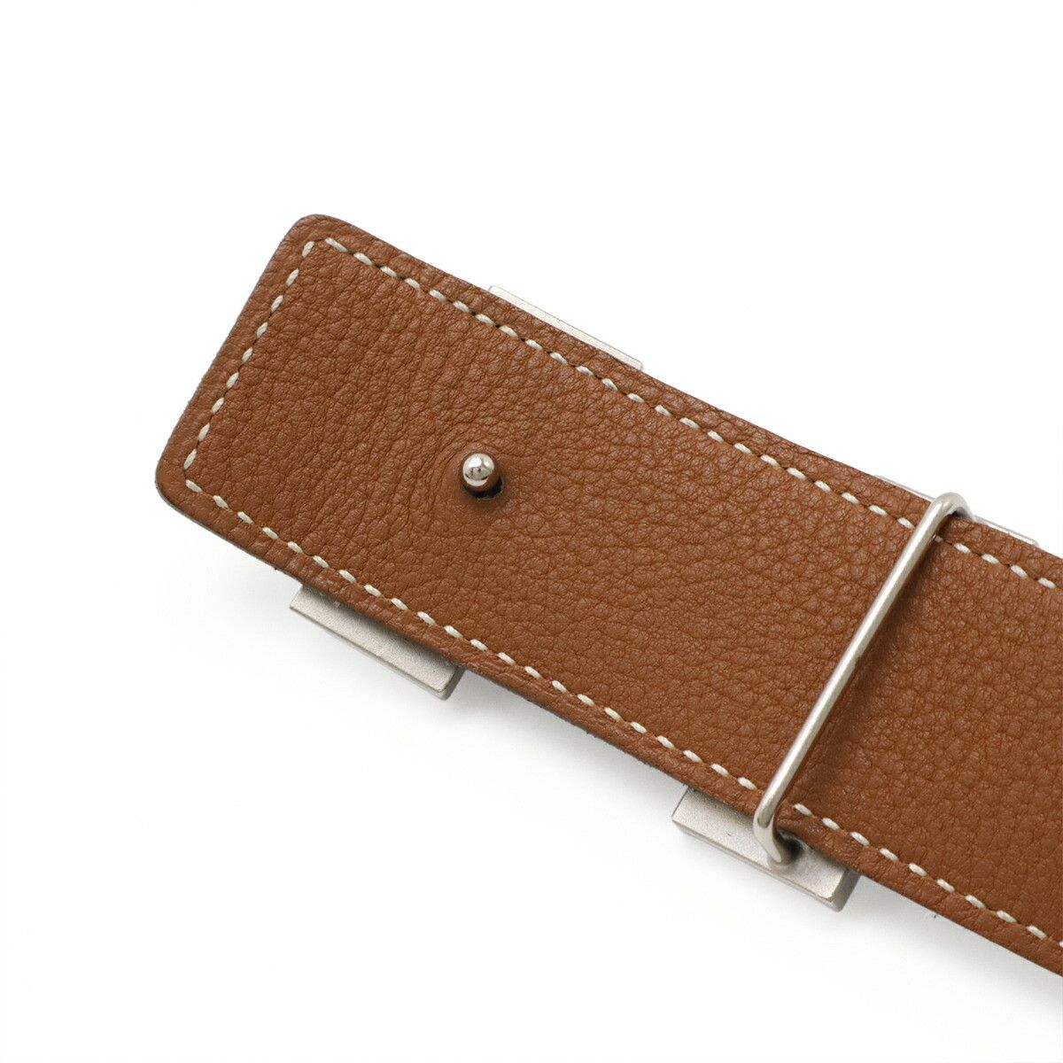 Hermes Hermes Hermes H Guilloche Leather Belt Leather Other Stamp K (2007) Size ONE SIZE - 4 Thumbnail