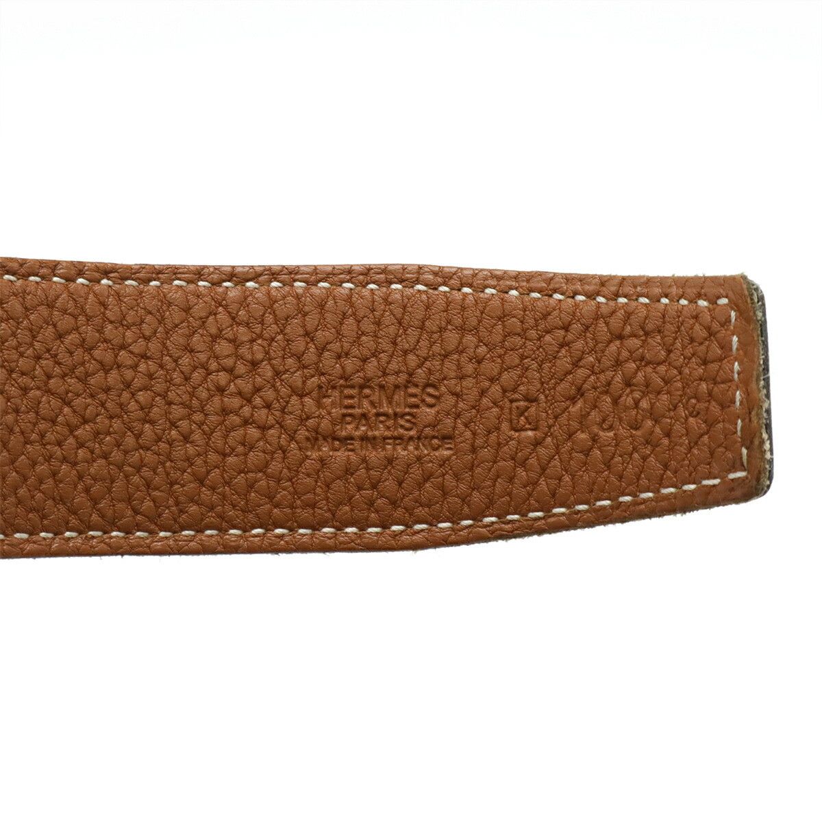 Hermes Hermes Hermes H Guilloche Leather Belt Leather Other Stamp K (2007) Size ONE SIZE - 7 Thumbnail