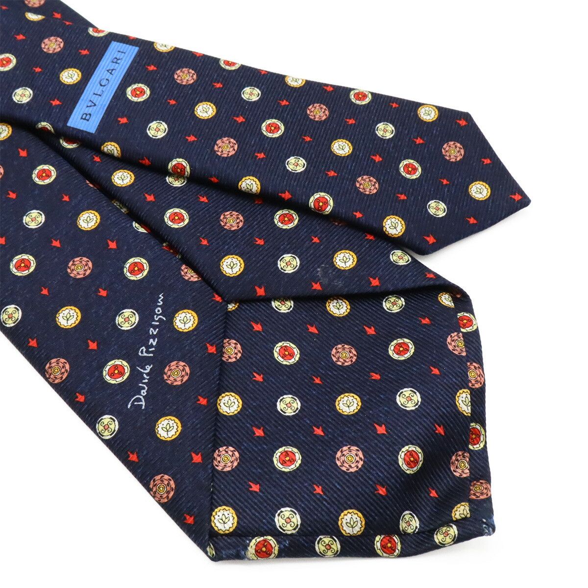 Bvlgari Bvlgari Bvlgari Sevenfold 100% Silk Tie Cotton Necktie DUTY FREE for USA Size ONE SIZE - 6 Thumbnail