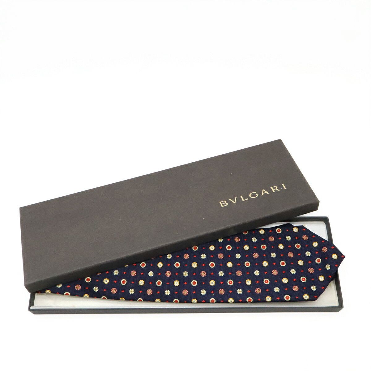 Bvlgari Bvlgari Bvlgari Sevenfold 100% Silk Tie Cotton Necktie DUTY FREE for USA Size ONE SIZE - 9 Thumbnail