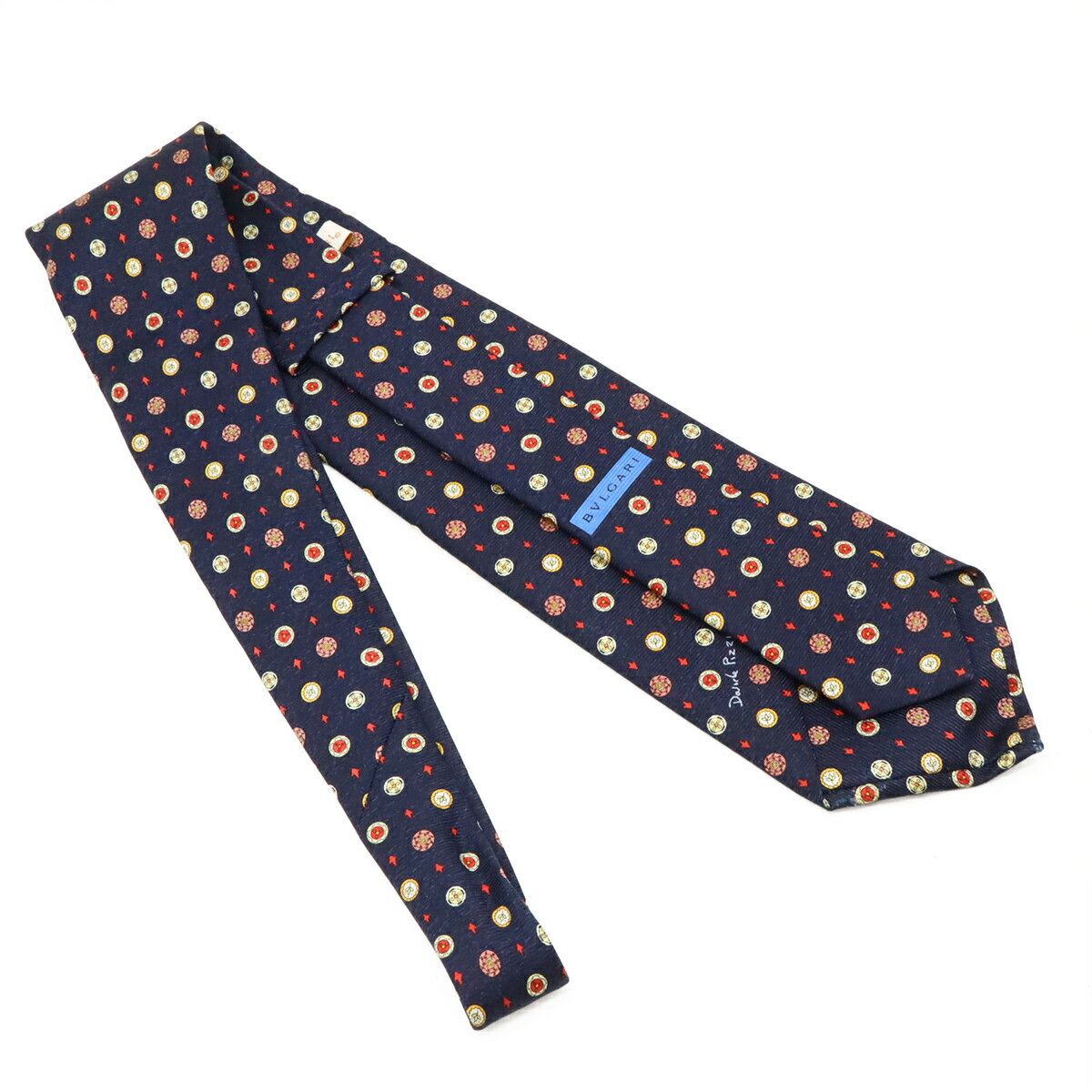 Bvlgari Bvlgari Bvlgari Sevenfold 100% Silk Tie Cotton Necktie DUTY FREE for USA Size ONE SIZE - 3 Thumbnail