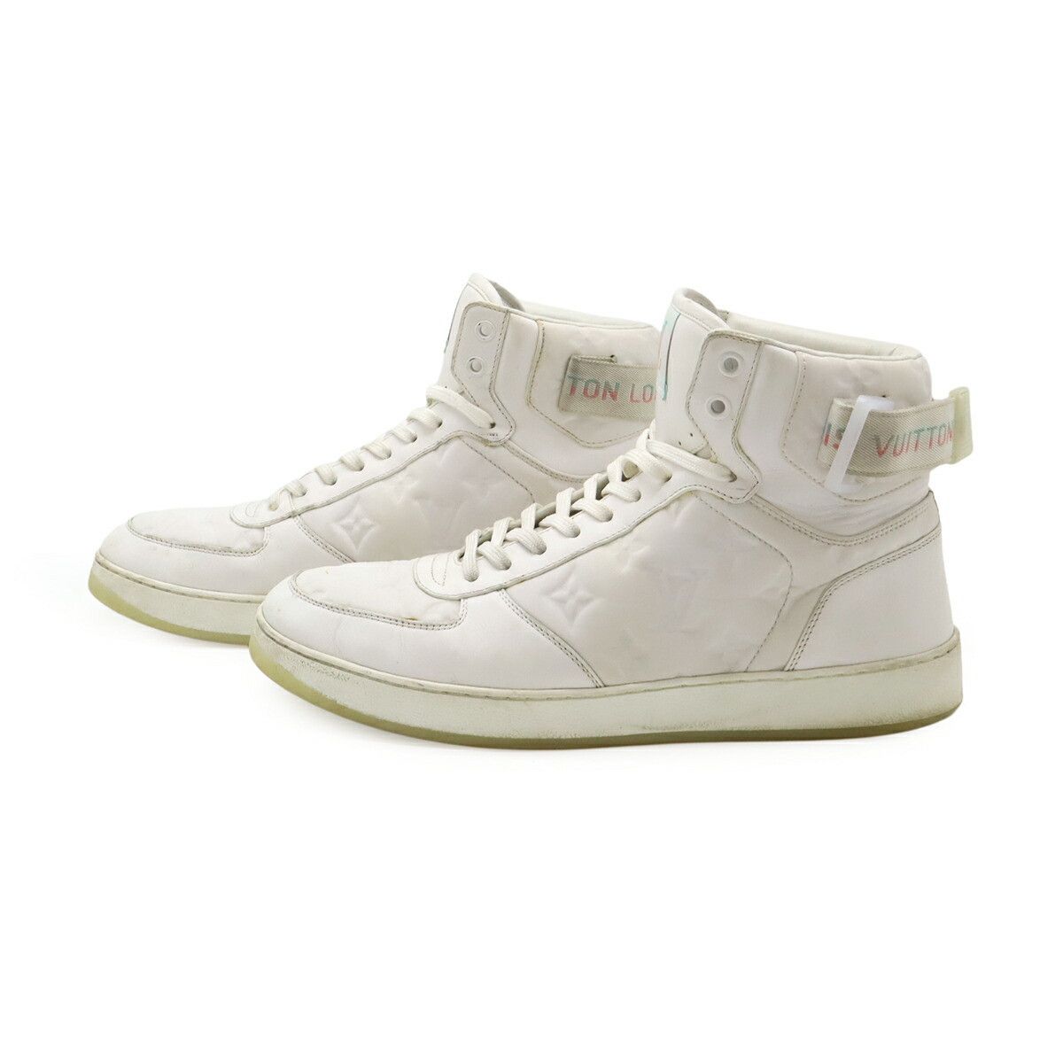 Louis Vuitton Louis Vuitton Louis Vuitton Rivoli Line Monogram High Cut Sneakers Leather Shoes DUTY FREE for USA Size ONE SIZE - 2 Thumbnail
