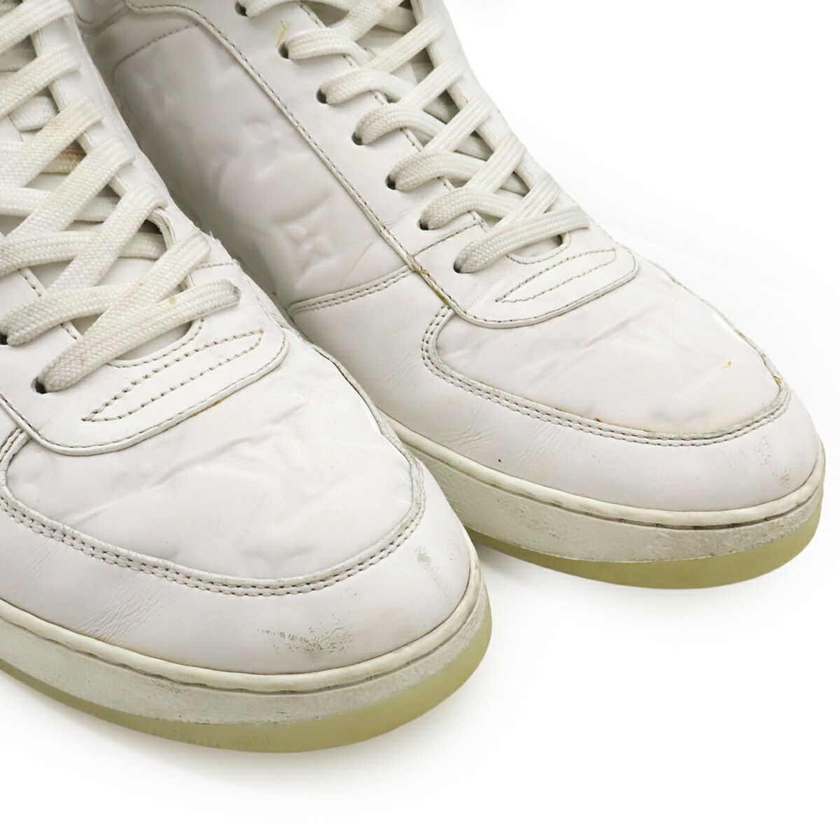 Louis Vuitton Louis Vuitton Louis Vuitton Rivoli Line Monogram High Cut Sneakers Leather Shoes DUTY FREE for USA Size ONE SIZE - 5 Thumbnail