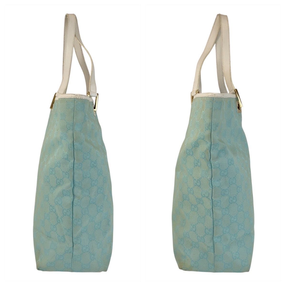 Gucci Gucci Gucci GG Canvas Leather 2way Tote Bag Canvas Shoulder Bag 002 1098 DUTY FREE for USA Size ONE SIZE - 5 Thumbnail