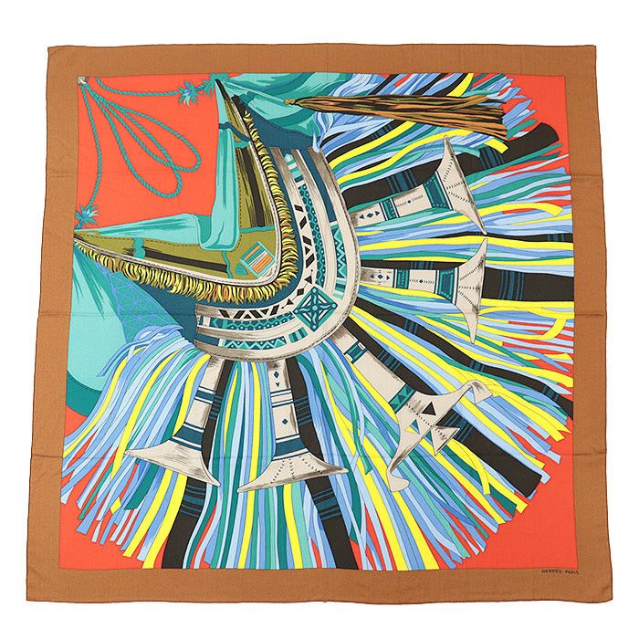 Hermes Hermes Hermes Cuirs Du Desert Cashmere Silk Scarf Others Scarf Size ONE SIZE - 4 Thumbnail