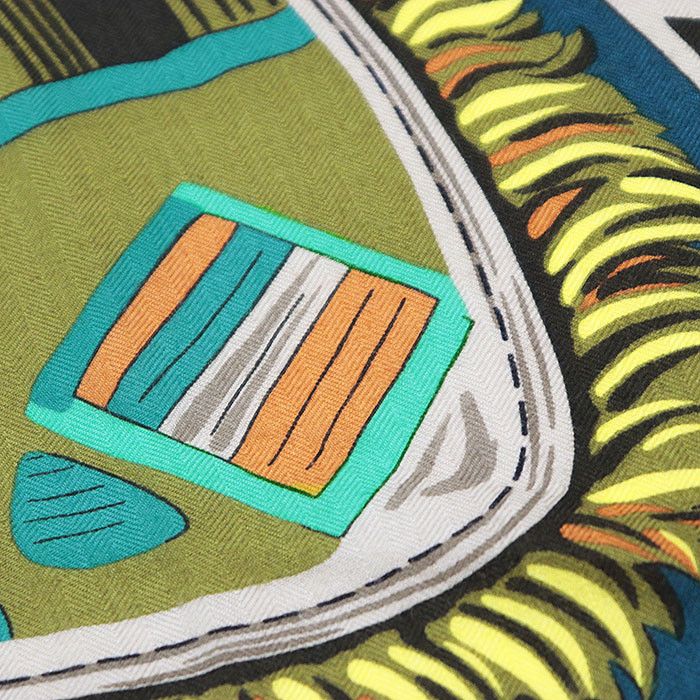 Hermes Hermes Hermes Cuirs Du Desert Cashmere Silk Scarf Others Scarf Size ONE SIZE - 12 Thumbnail