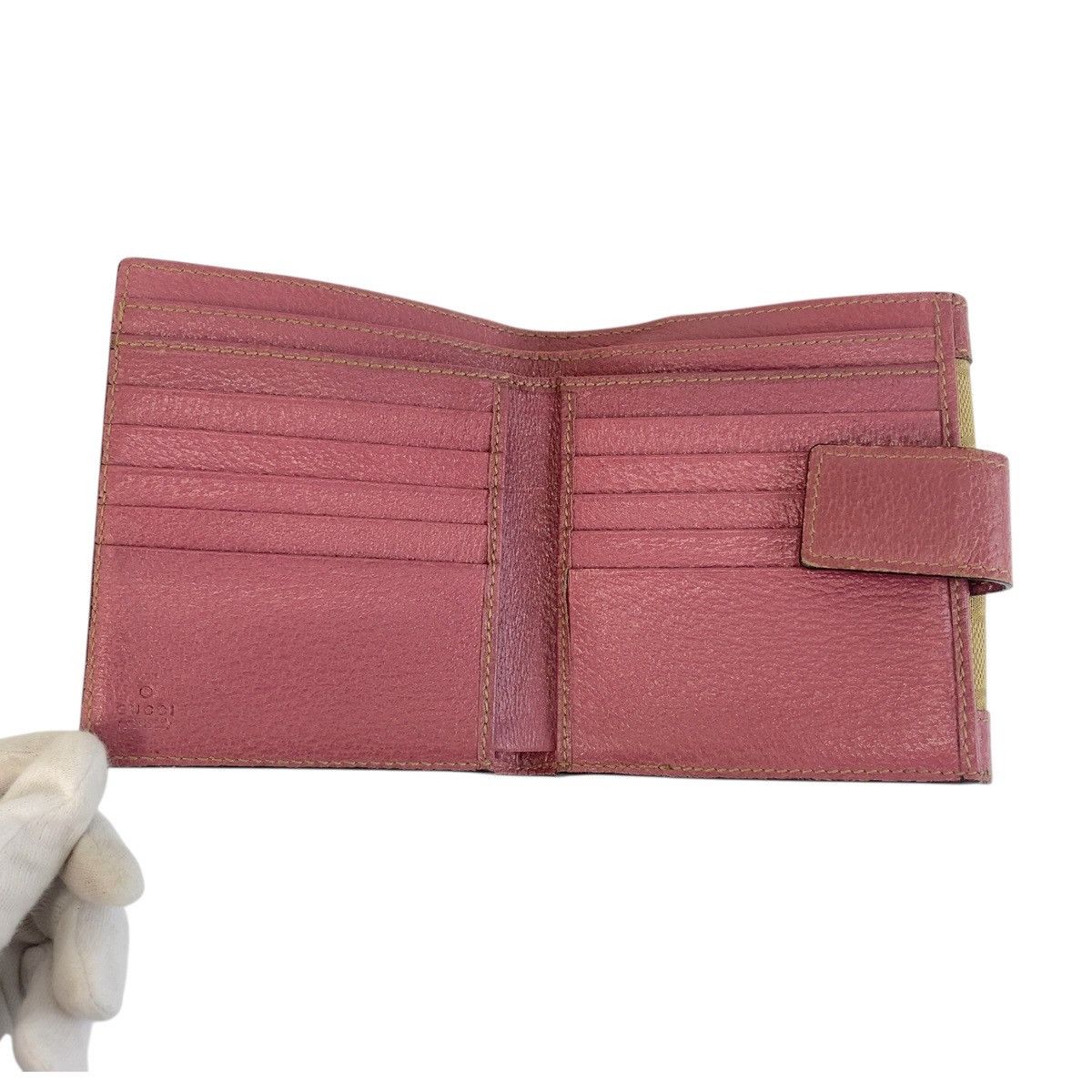 Gucci Gucci Gucci GG Canvas Leather Wallet Canvas Short Wallet 154117 DUTY FREE for USA Size ONE SIZE - 9 Thumbnail