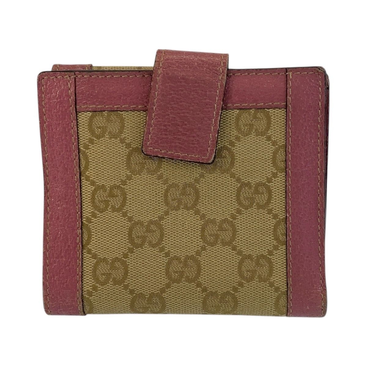 Gucci Gucci Gucci GG Canvas Leather Wallet Canvas Short Wallet 154117 DUTY FREE for USA Size ONE SIZE - 2 Thumbnail