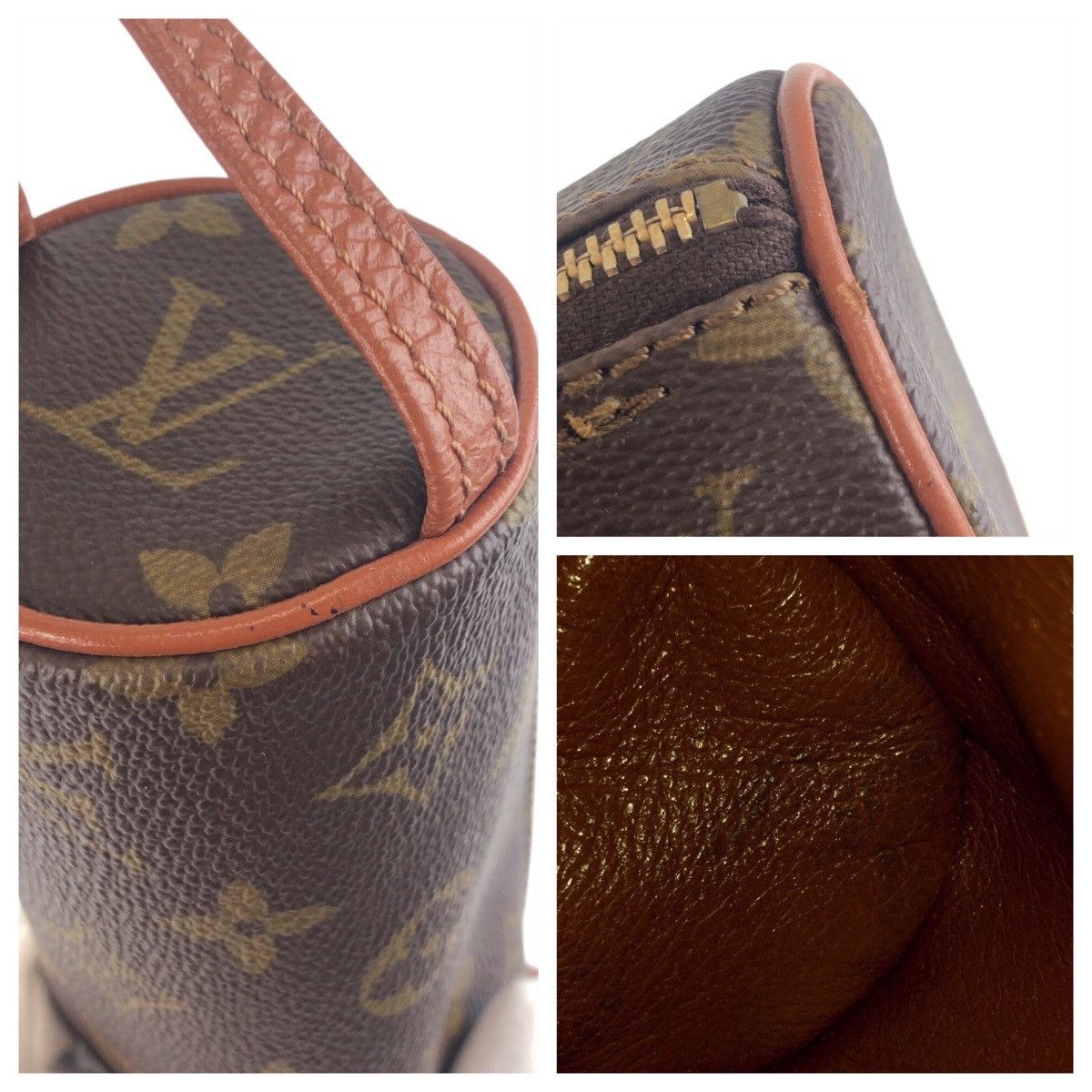 Louis Vuitton Louis Vuitton Louis Vuitton Trusse Ronde Monogram Leather Pen Case Canvas Pencil case M47630 Size ONE SIZE - 5 Thumbnail