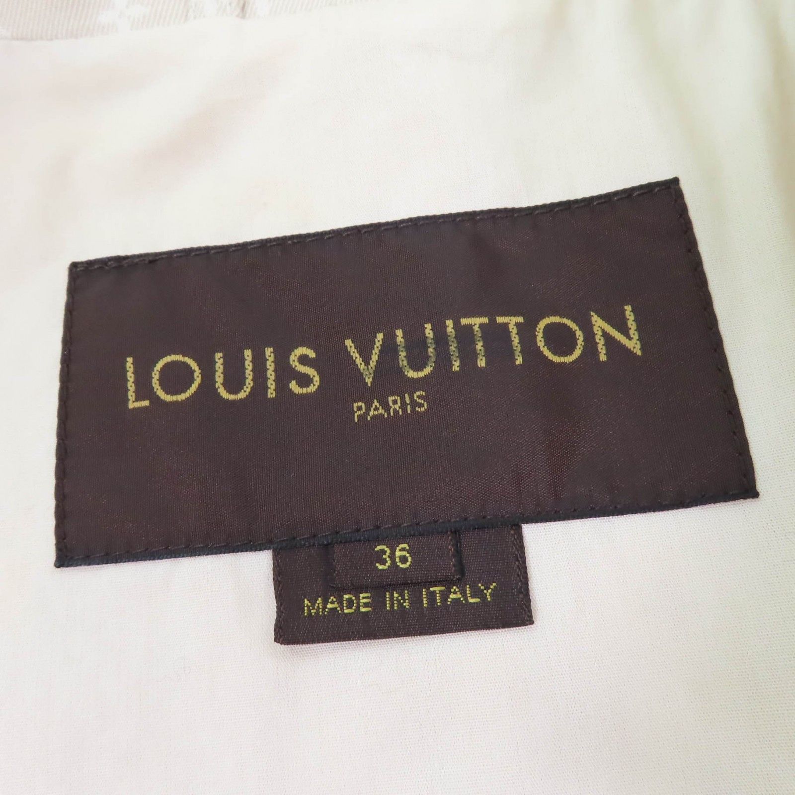 Louis Vuitton Louis Vuitton Louis Vuitton Logo button and belt with Monogram Cotton Coat Cotton Outerwear Size ONE SIZE - 7 Thumbnail