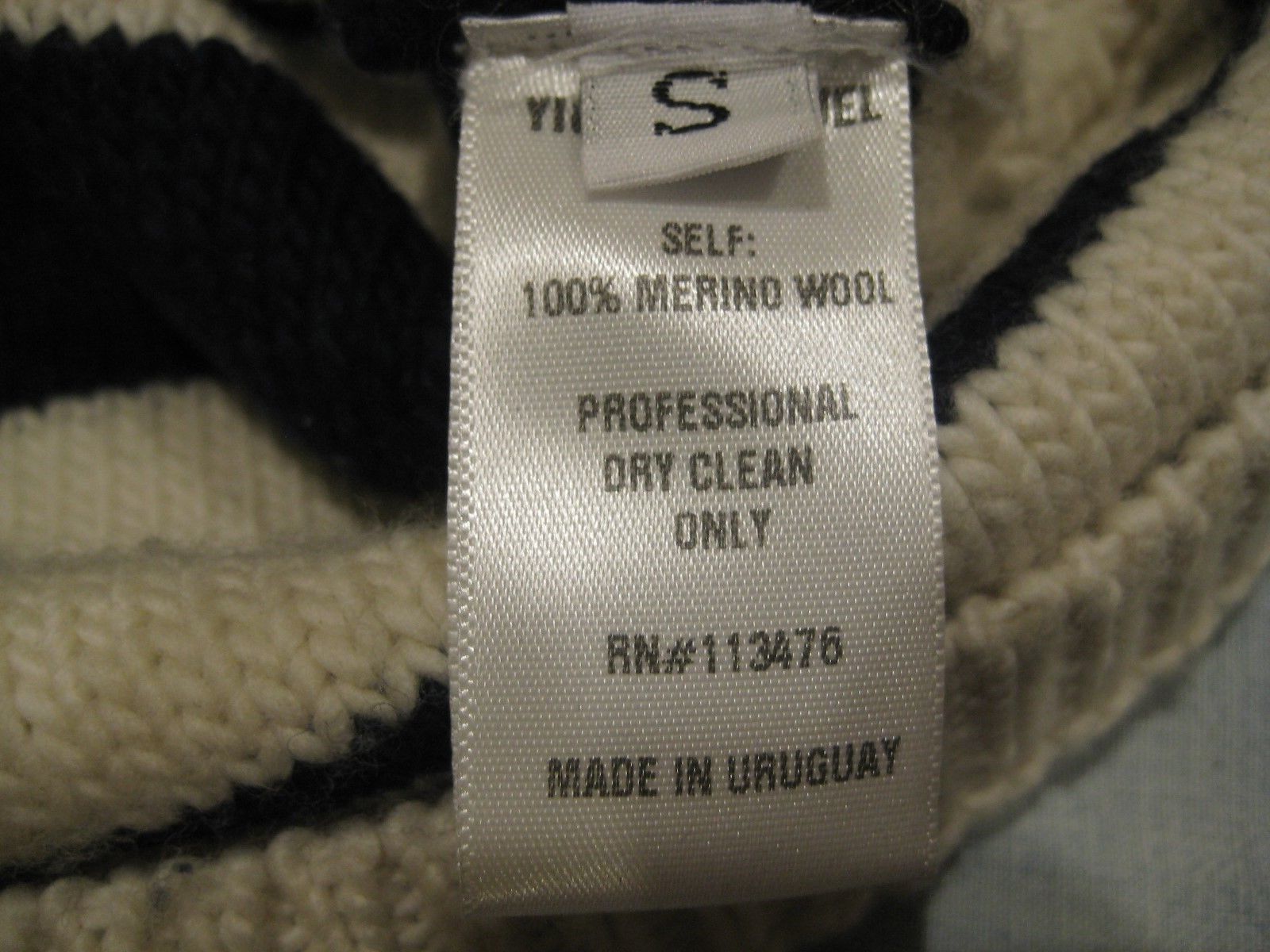 Yigal Azrouel 100% Merino Pixel Distortion in blue/ white Size S-M $350 Size US S / EU 44-46 / 1 - 4 Thumbnail