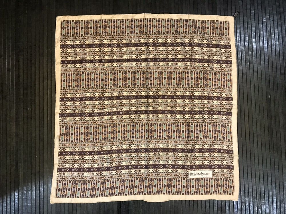 Yves Saint Laurent Yves Saint Laurent Silk Scarf Size ONE SIZE - 1 Thumbnail