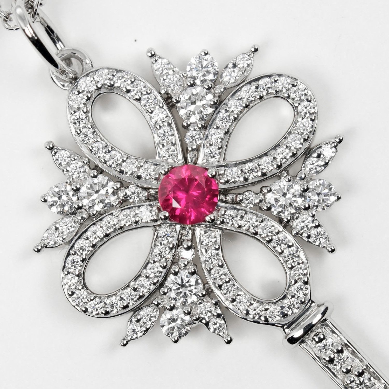 Tiffany & Co. Tiffany & Co. Tiffany Victoria Key Pt950 Platinum Necklace Metal Necklace Size ONE SIZE - 5 Thumbnail