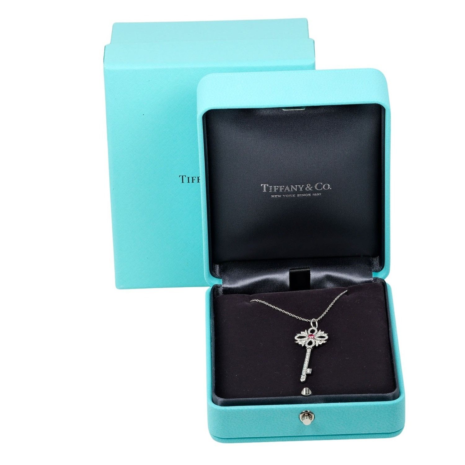 Tiffany & Co. Tiffany & Co. Tiffany Victoria Key Pt950 Platinum Necklace Metal Necklace Size ONE SIZE - 10 Thumbnail
