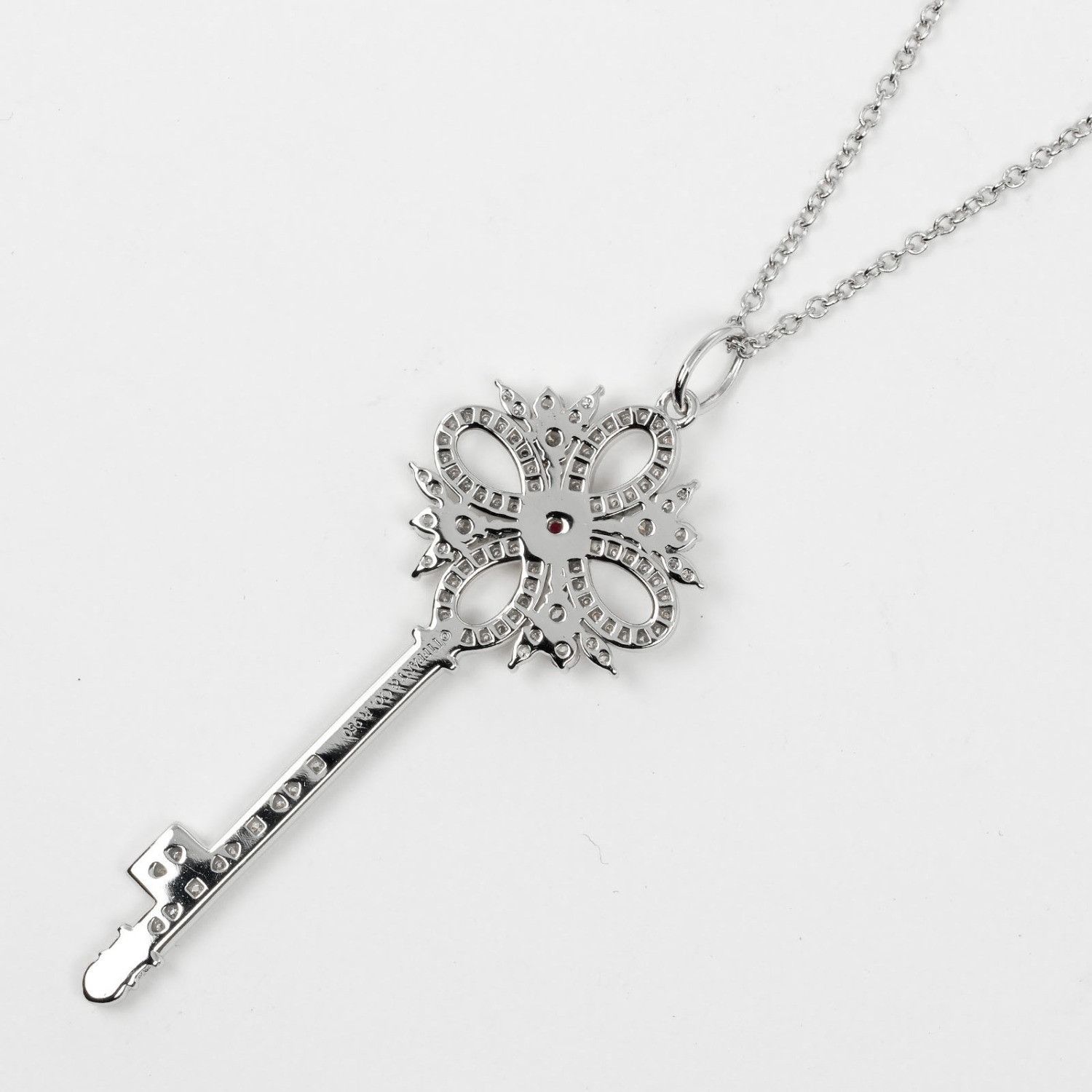 Tiffany & Co. Tiffany & Co. Tiffany Victoria Key Pt950 Platinum Necklace Metal Necklace Size ONE SIZE - 3 Thumbnail