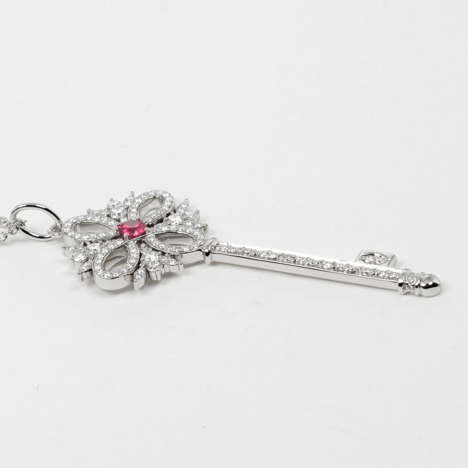 Tiffany & Co. Tiffany & Co. Tiffany Victoria Key Pt950 Platinum Necklace Metal Necklace Size ONE SIZE - 4 Thumbnail