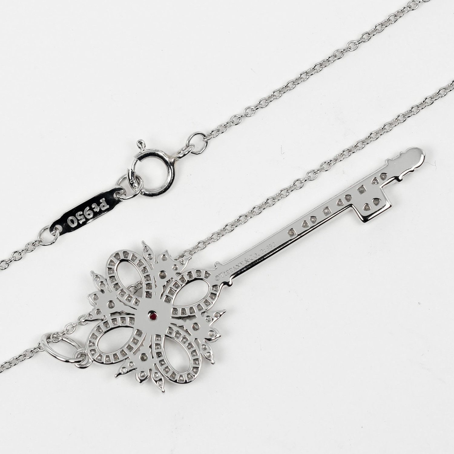 Tiffany & Co. Tiffany & Co. Tiffany Victoria Key Pt950 Platinum Necklace Metal Necklace Size ONE SIZE - 9 Thumbnail