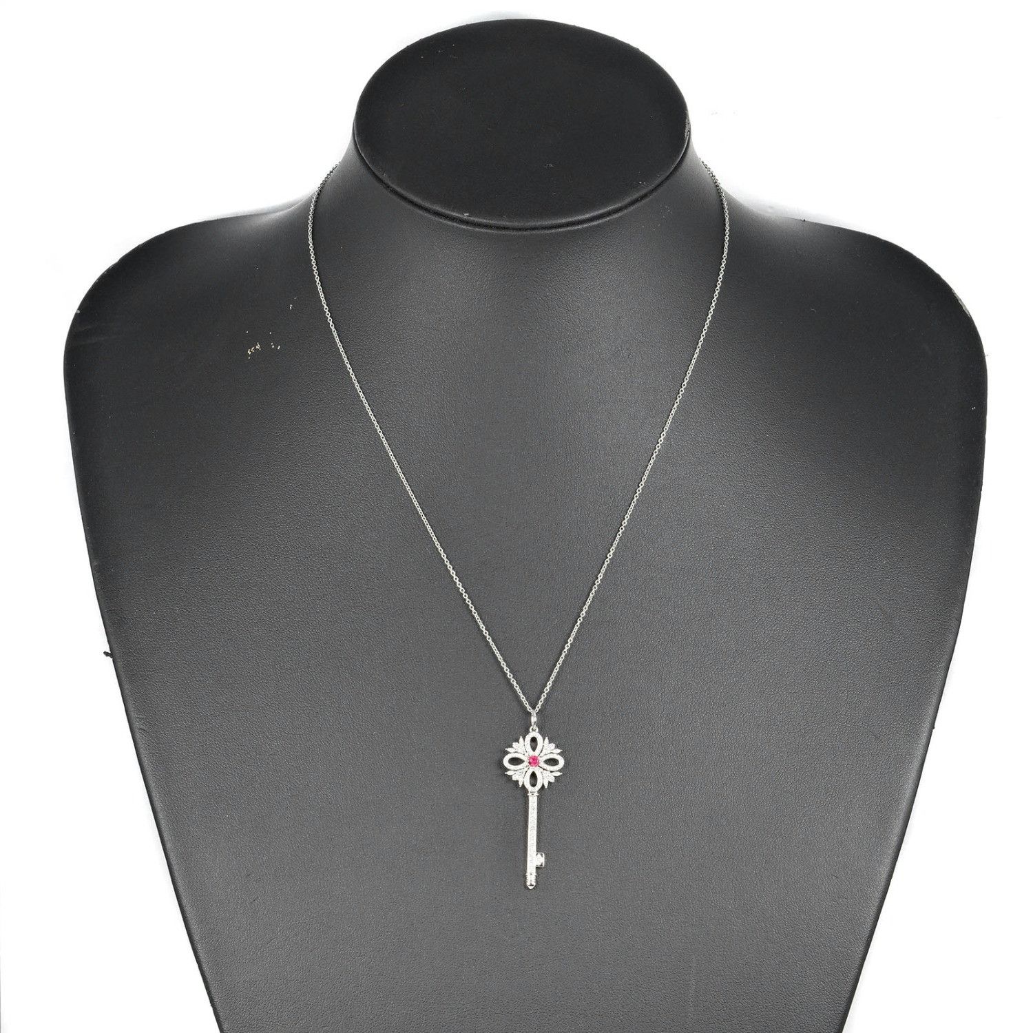 Tiffany & Co. Tiffany & Co. Tiffany Victoria Key Pt950 Platinum Necklace Metal Necklace Size ONE SIZE - 2 Thumbnail