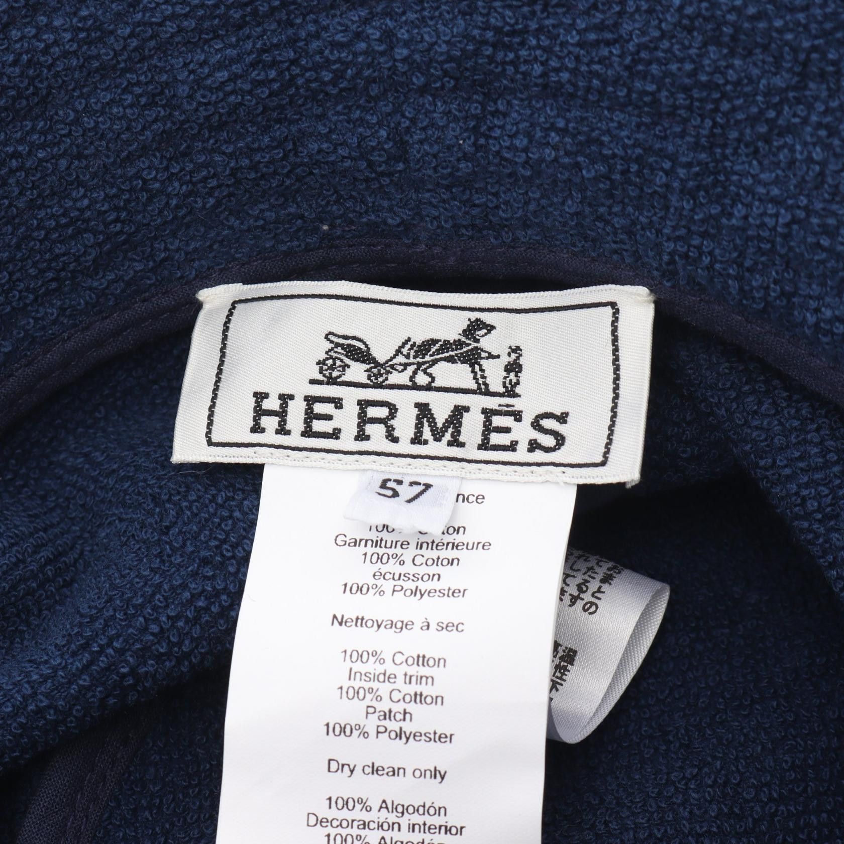 Hermes Hermes Hermes Harper Cotton Bucket Hat Cotton Hats Size ONE SIZE - 4 Thumbnail