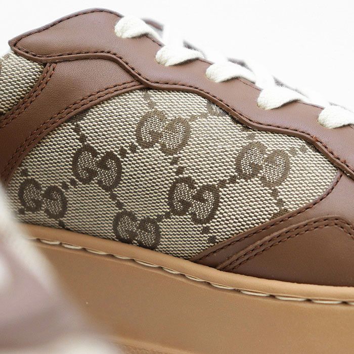 Gucci Gucci Gucci GG Canvas Leather Sneakers Leather Shoes 675840 Size ONE SIZE - 12 Thumbnail
